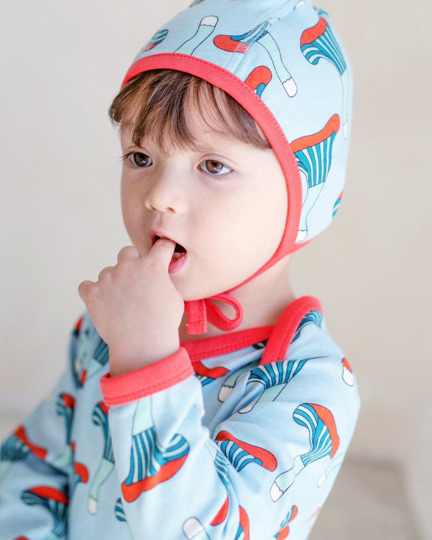 Riley Romper - Mushroom - Ameelo