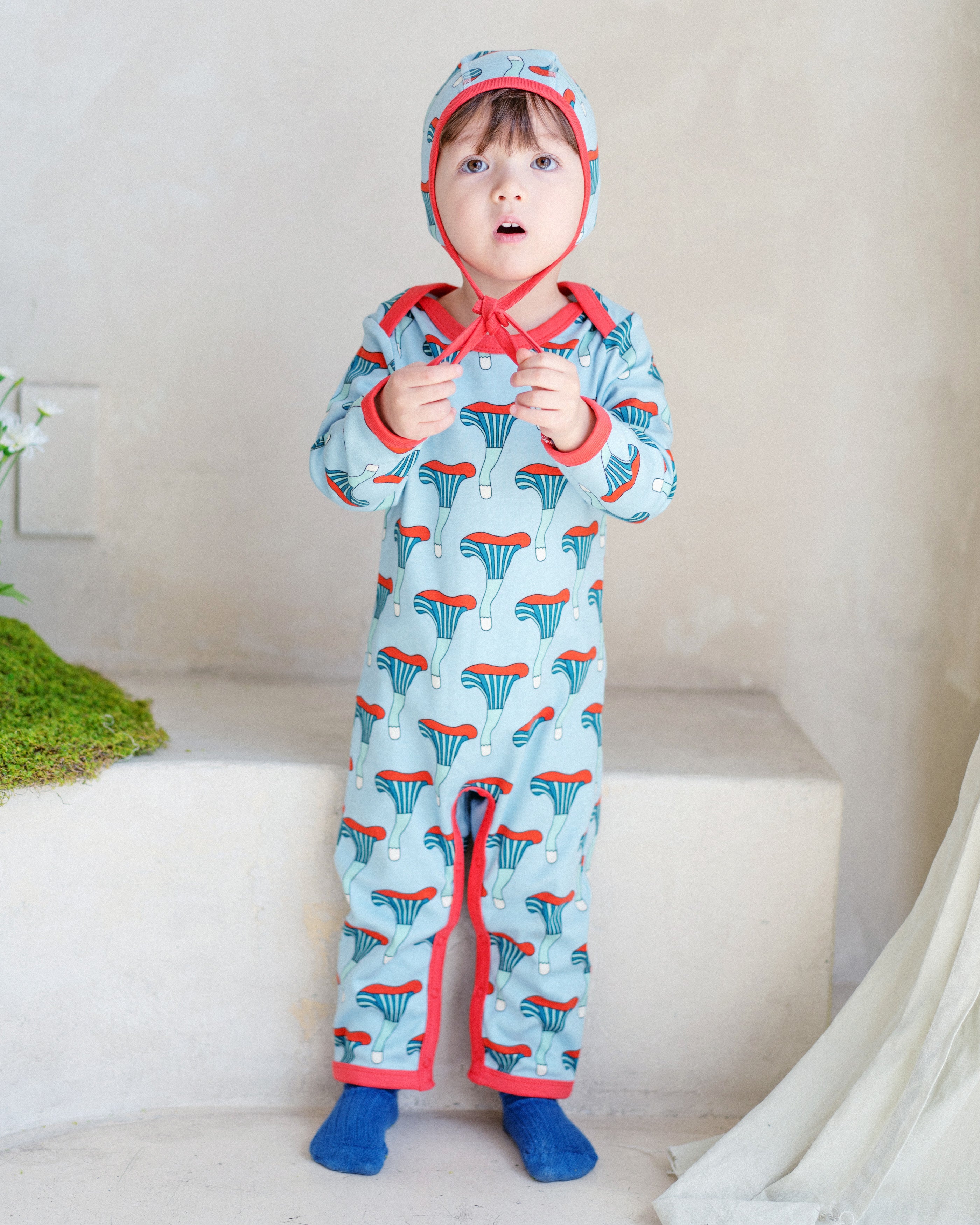 Riley Romper - Mushroom - Ameelo