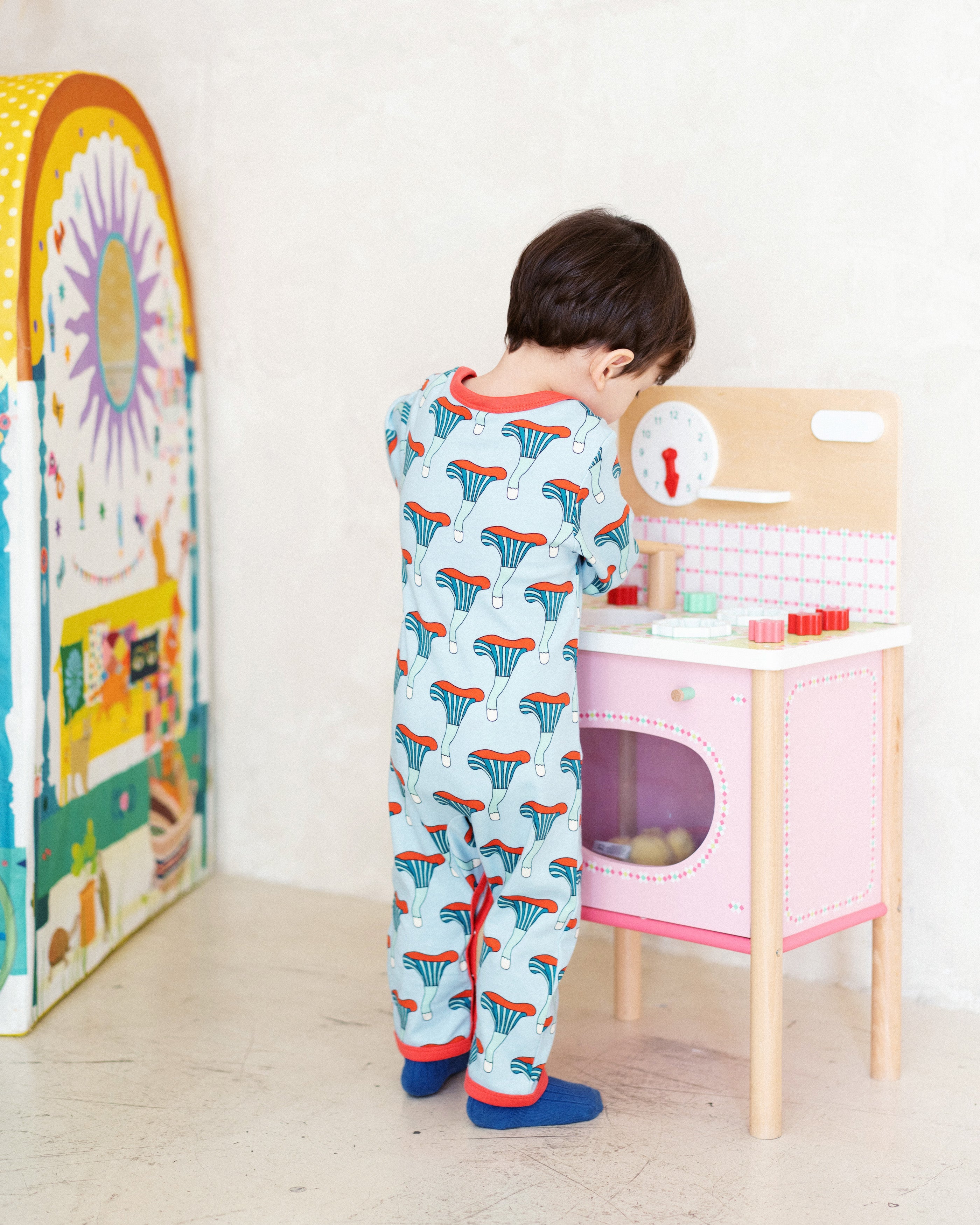 Riley Romper - Mushroom - Ameelo