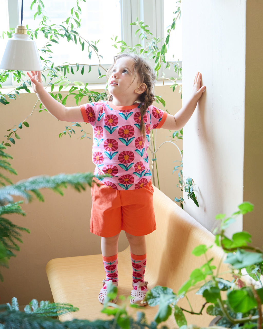 Cody Short Sleeve T-Shirt - Sunny Flower - Ameelo