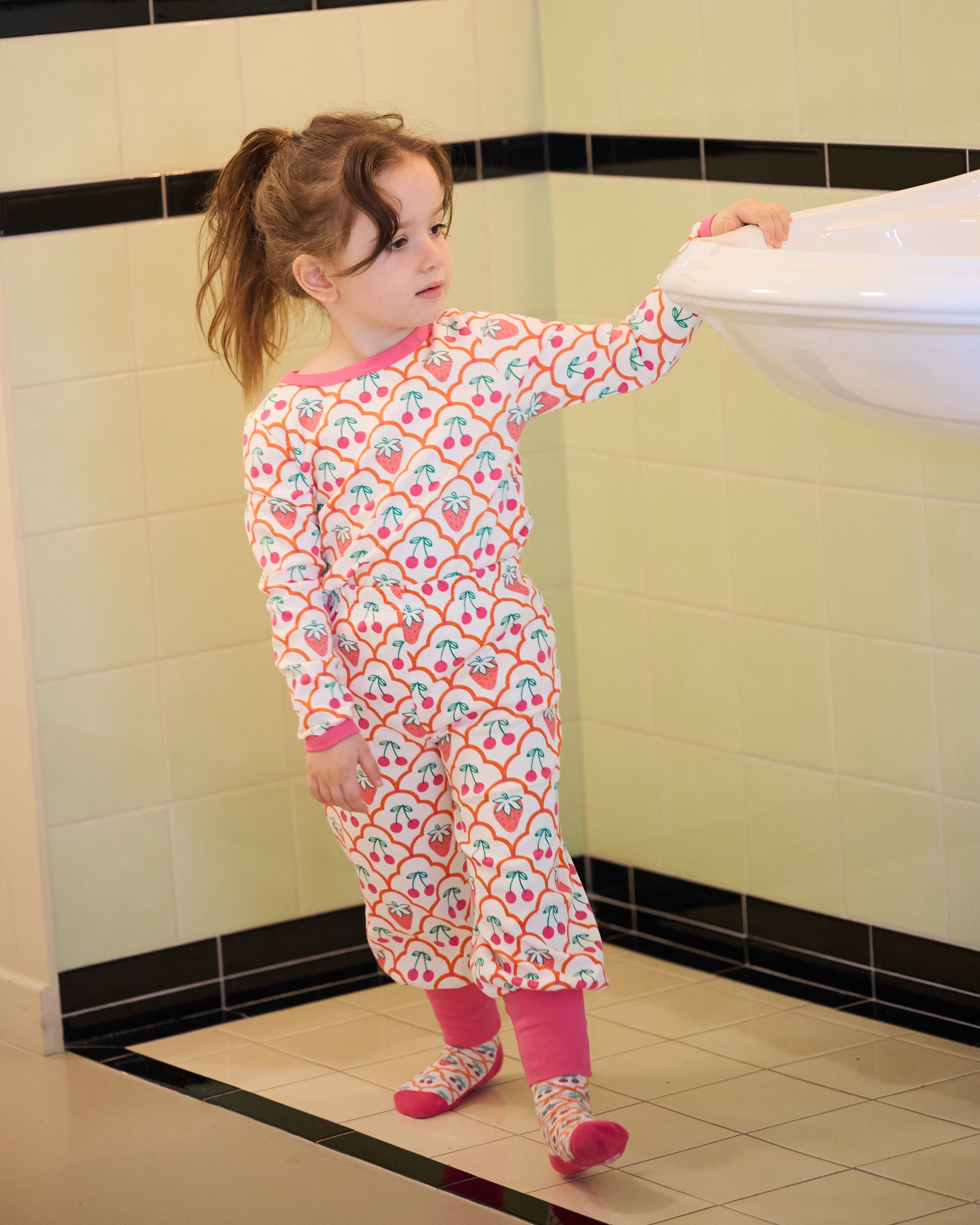 organic cotton - Asher Pants - Cherry Berry - Pants - Ameelo - baby kids clothing