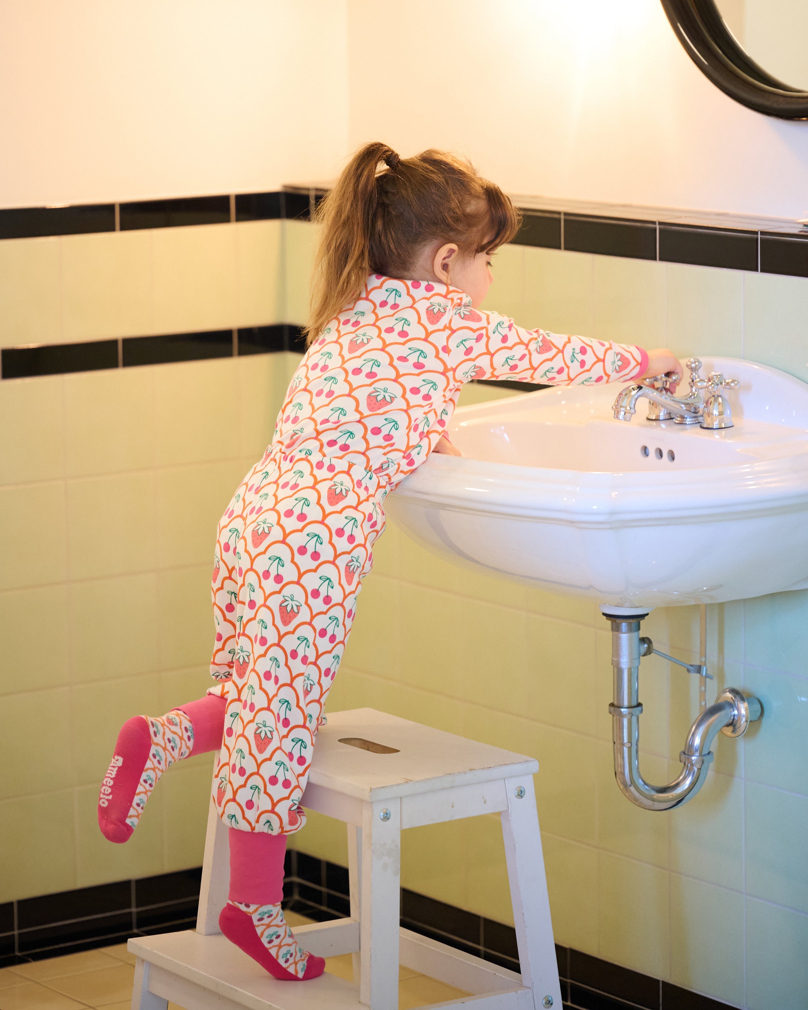 organic cotton - Asher Pants - Cherry Berry - Pants - Ameelo - baby kids clothing