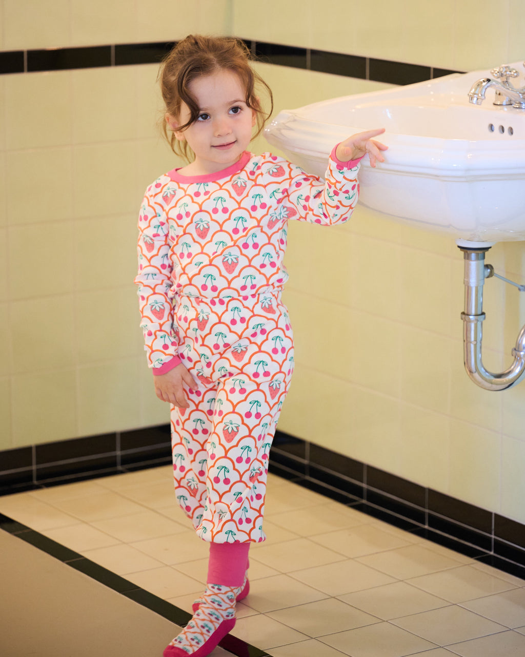 organic cotton - Asher Pants - Cherry Berry - Pants - Ameelo - baby kids clothing