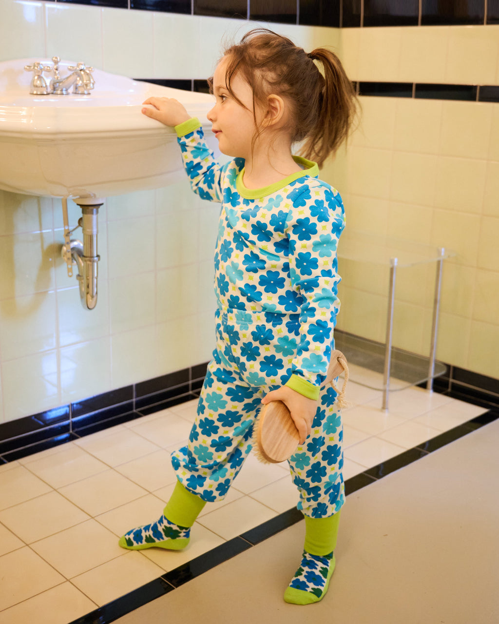 organic cotton - Asher Pants - Sky Clover - Pants - Ameelo - baby kids clothing