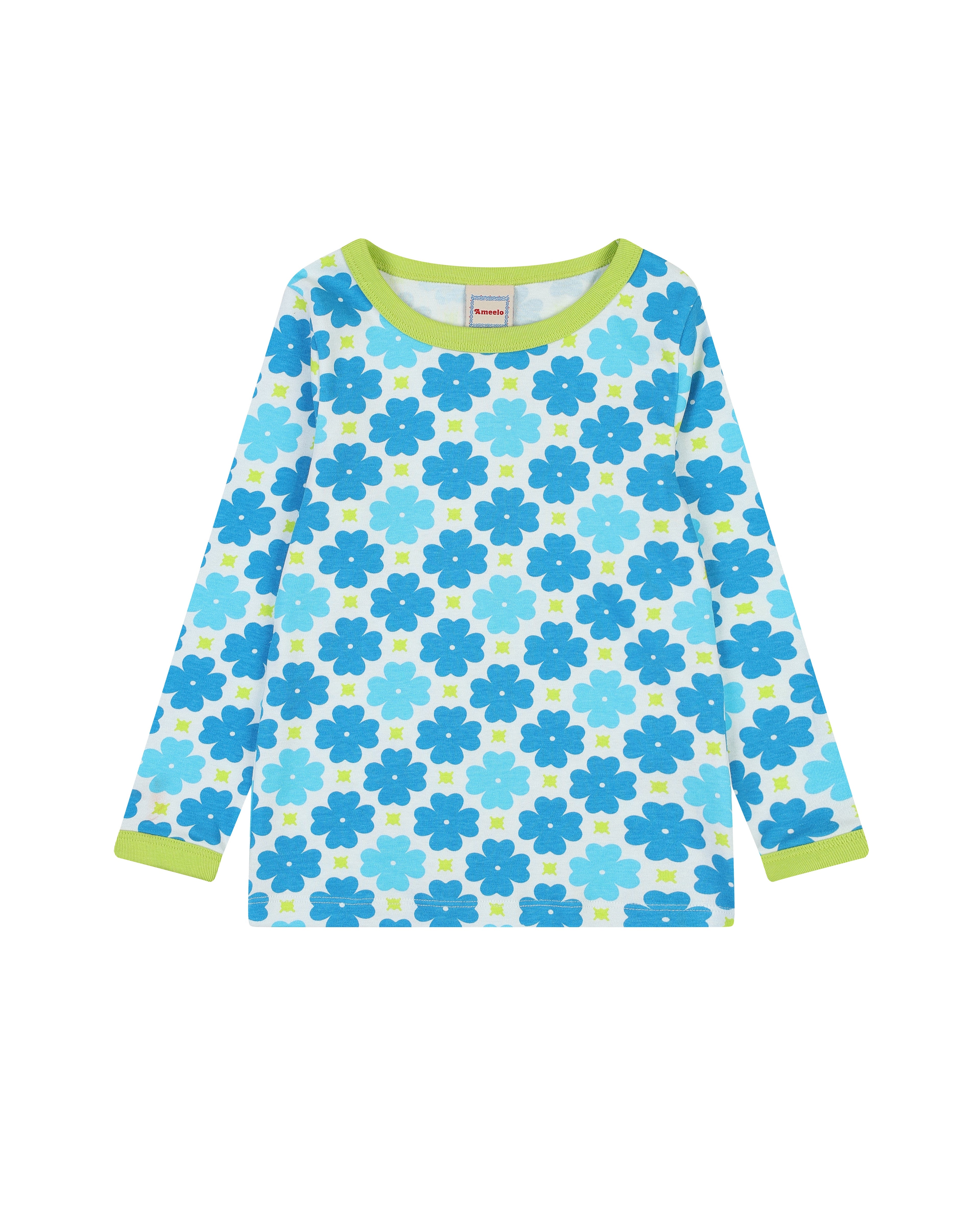 organic cotton - Asher T-Shirt - Sky Clover - T-Shirt - Ameelo - baby kids clothing