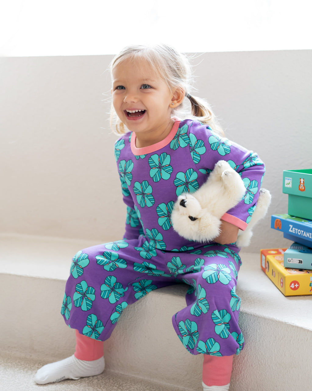 organic cotton - Avery Pants - Chilling Clover - Pants - Ameelo - baby kids clothing