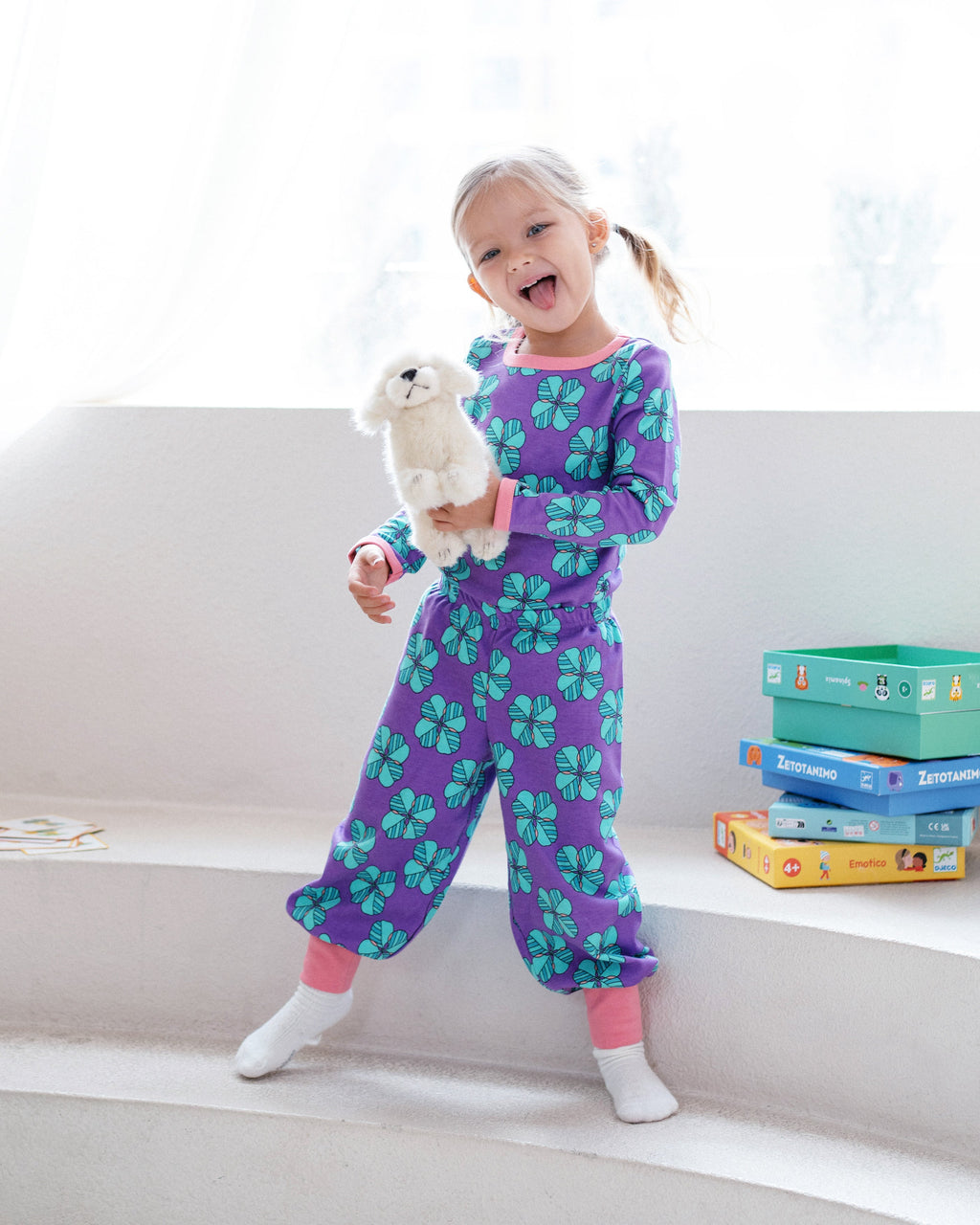 organic cotton - Avery Pants - Chilling Clover - Pants - Ameelo - baby kids clothing