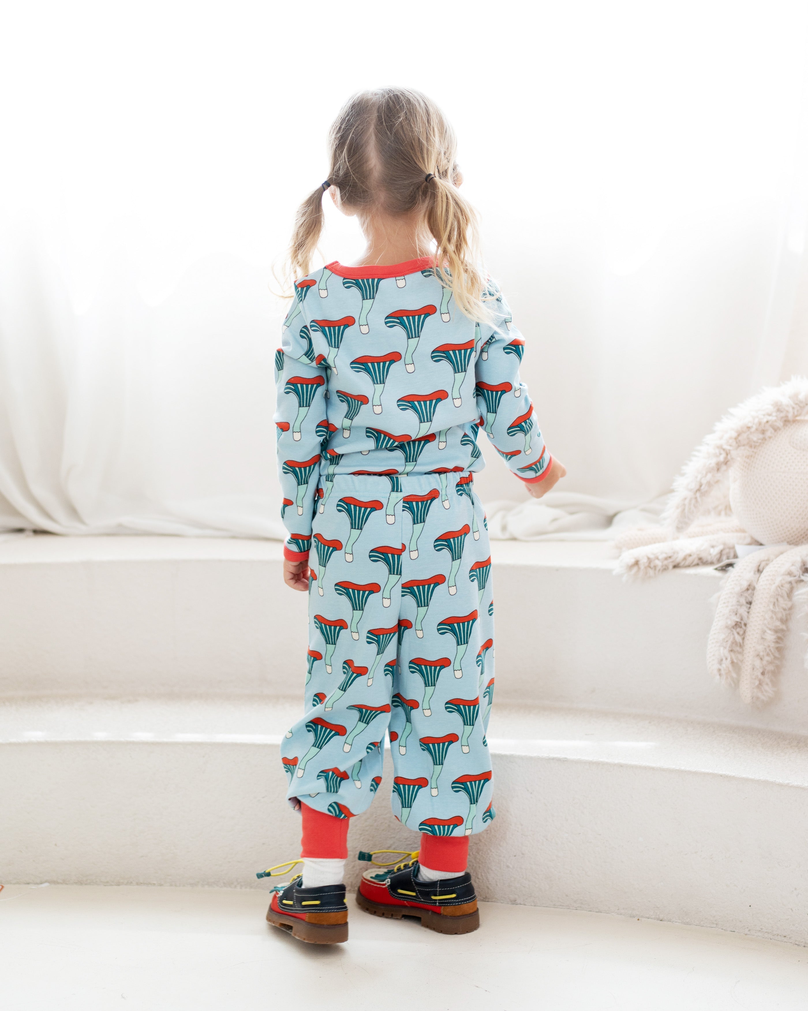 organic cotton - Avery Pants - Mushroom - Pants - Ameelo - baby kids clothing