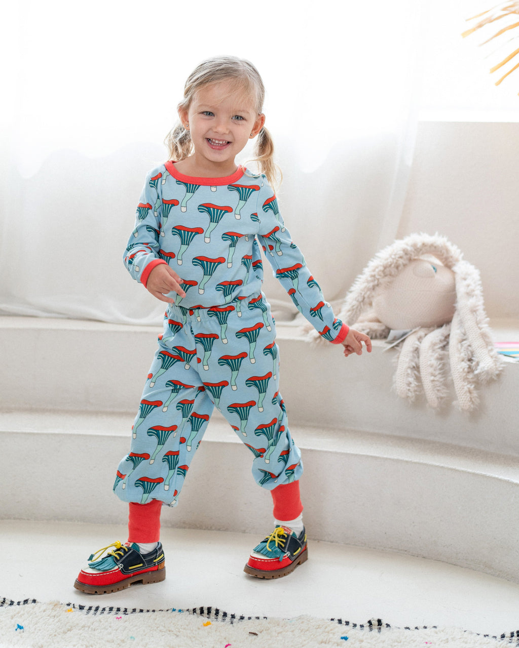 organic cotton - Avery Pants - Mushroom - Pants - Ameelo - baby kids clothing