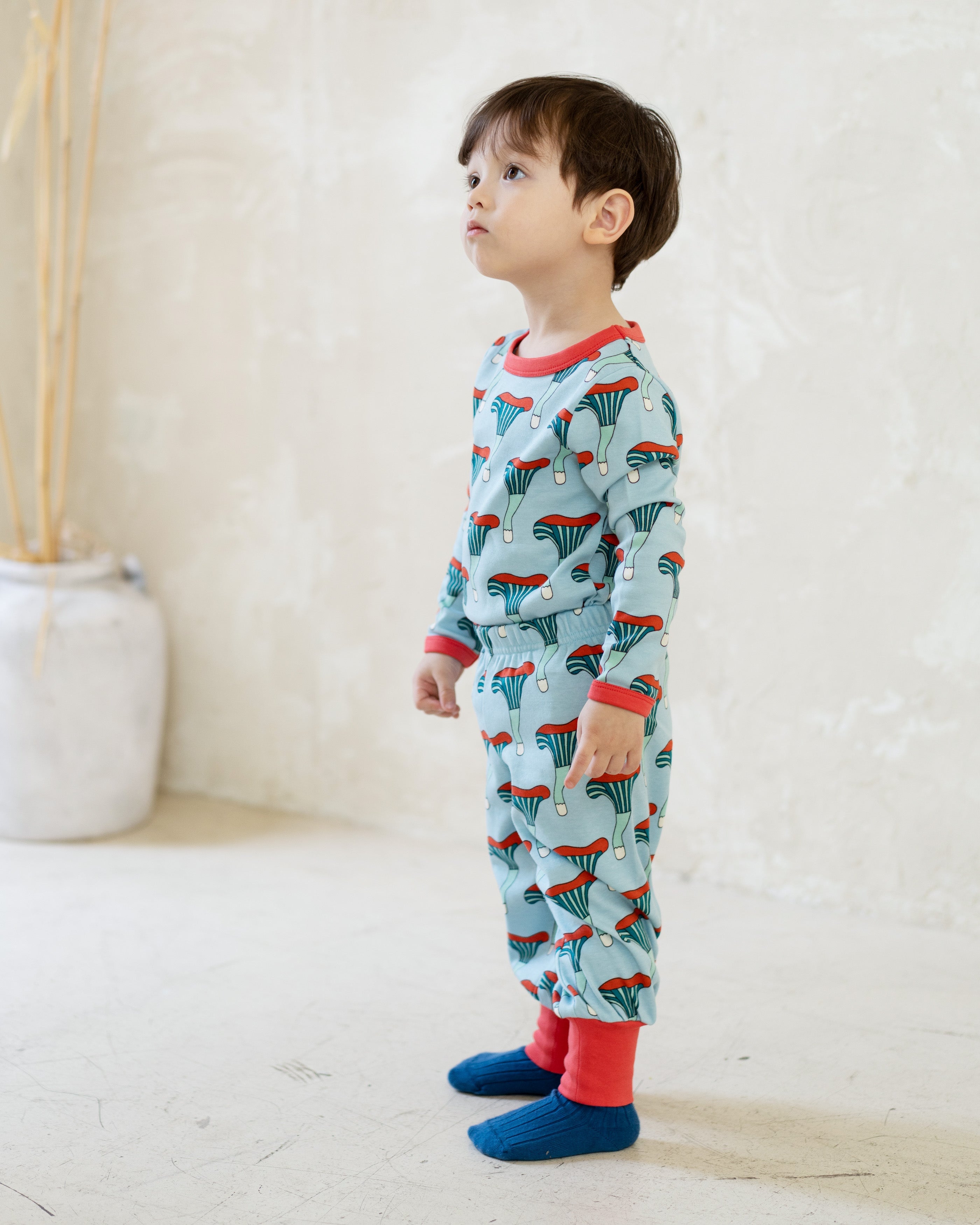 organic cotton - Avery Pants - Mushroom - Pants - Ameelo - baby kids clothing