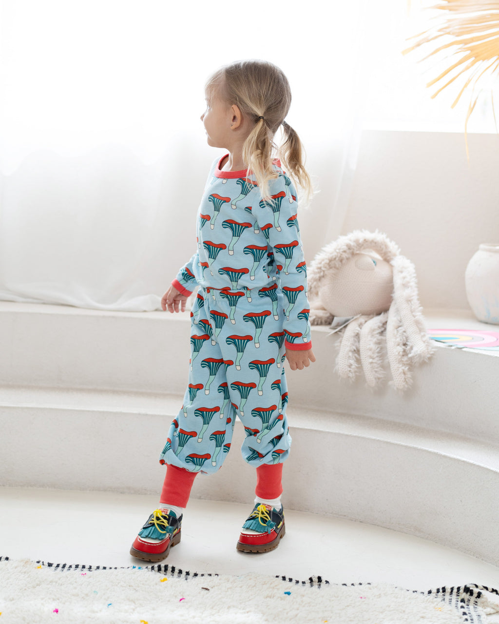 organic cotton - Avery Pants - Mushroom - Pants - Ameelo - baby kids clothing