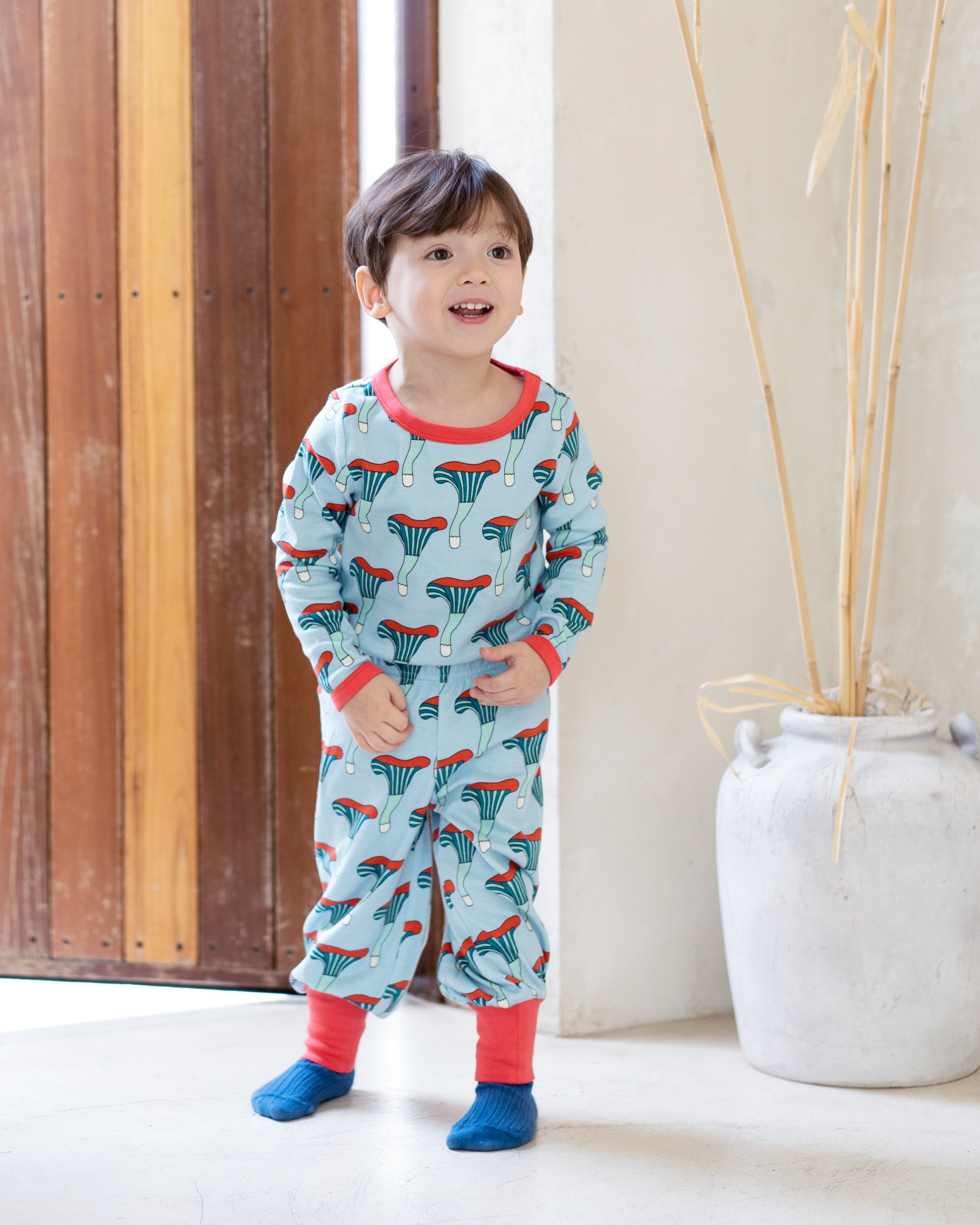 organic cotton - Avery Pants - Mushroom - Pants - Ameelo - baby kids clothing