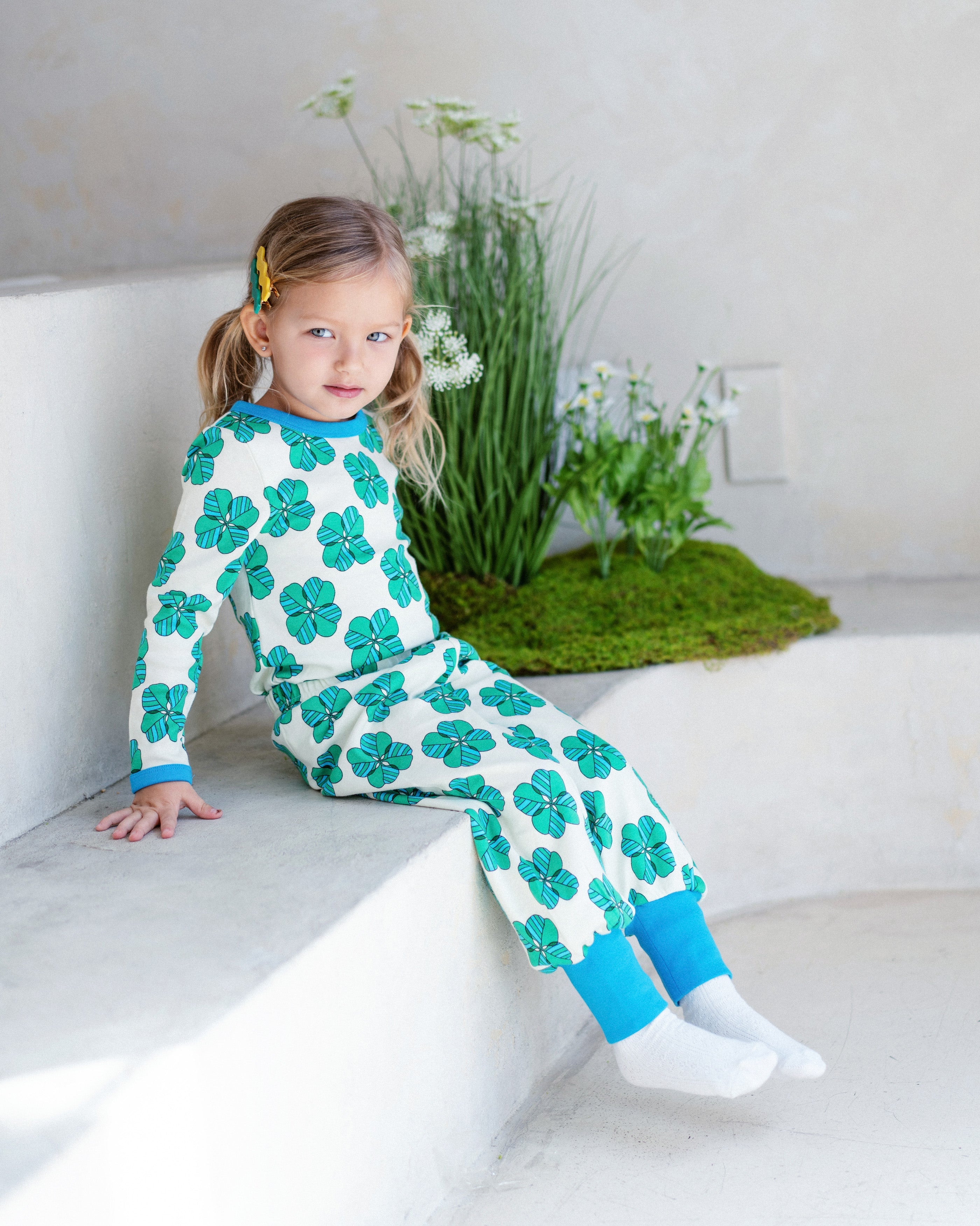 organic cotton - Avery Pants - Spring Clover - Pants - Ameelo - baby kids clothing