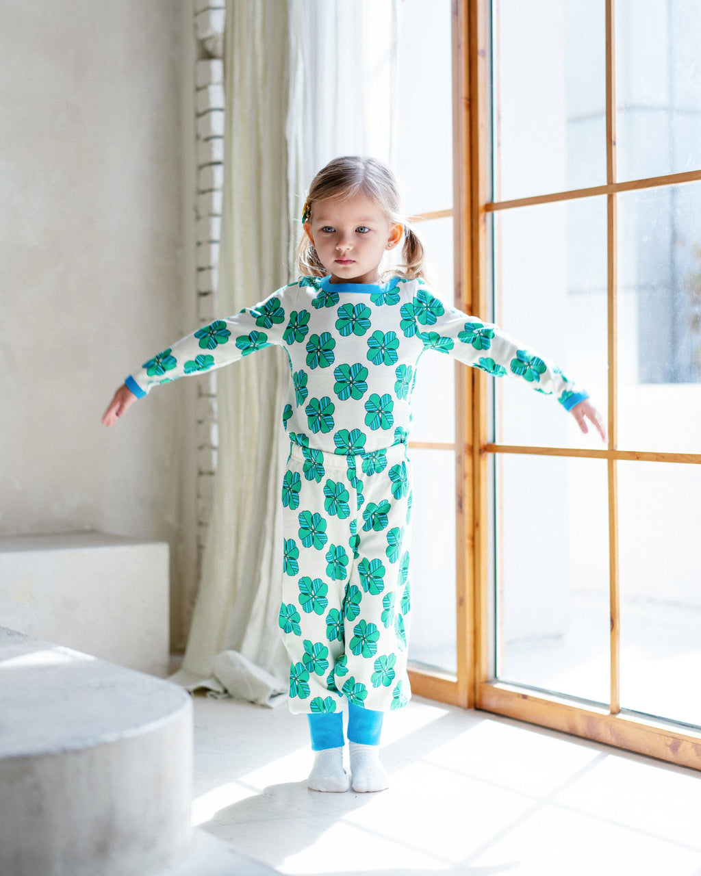 organic cotton - Avery Pants - Spring Clover - Pants - Ameelo - baby kids clothing