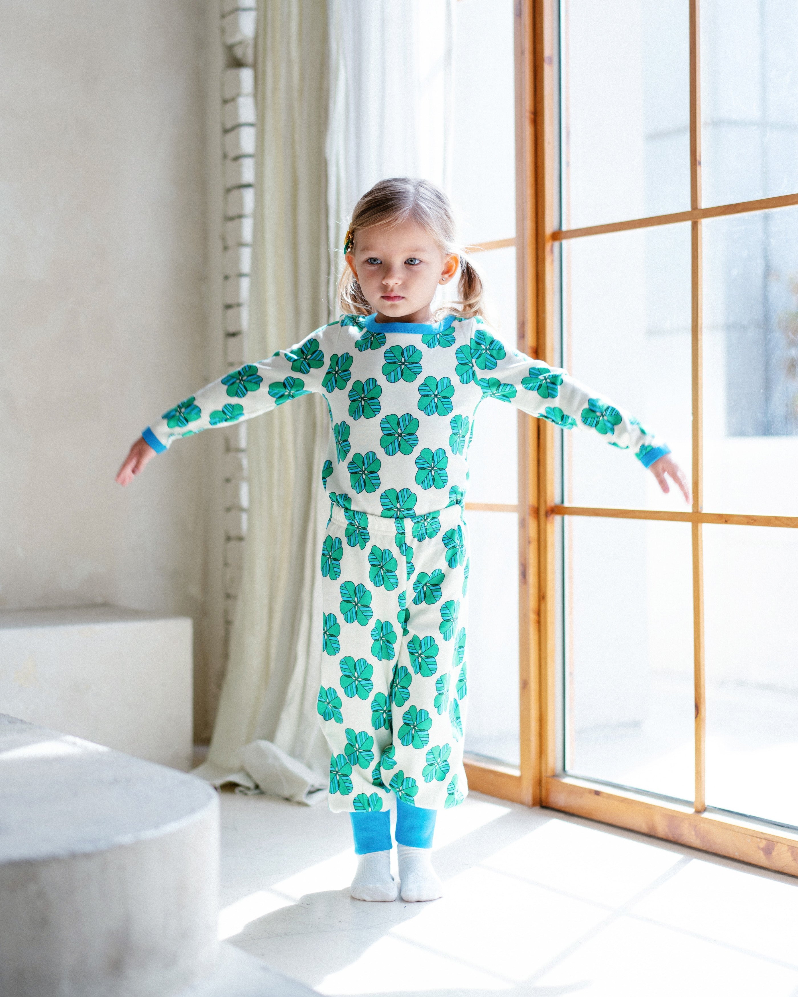 organic cotton - Avery Pants - Spring Clover - Pants - Ameelo - baby kids clothing