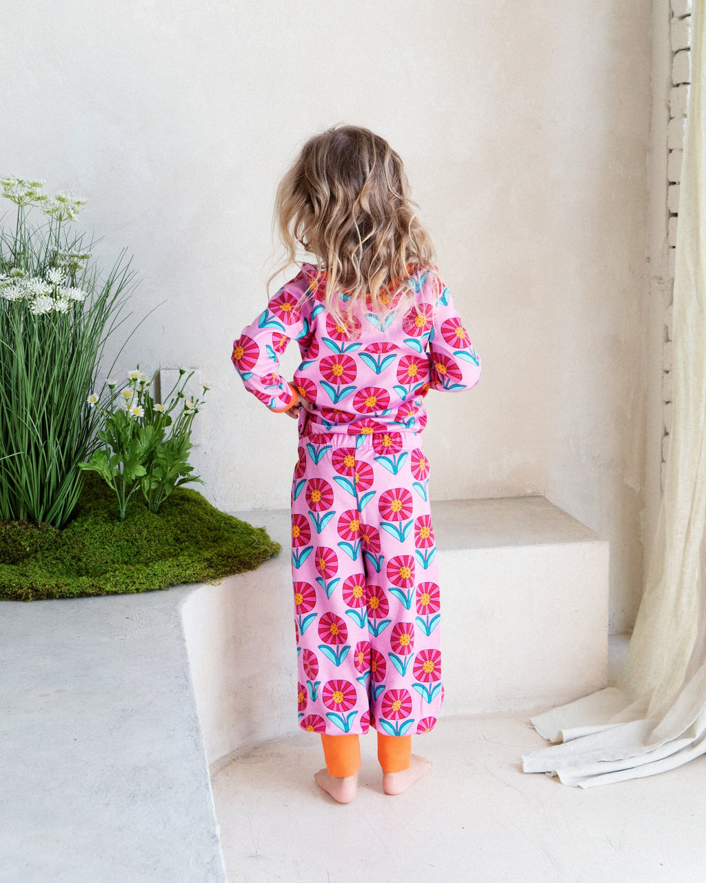 organic cotton - Avery Pants - Sunny Flower - Pants - Ameelo - baby kids clothing