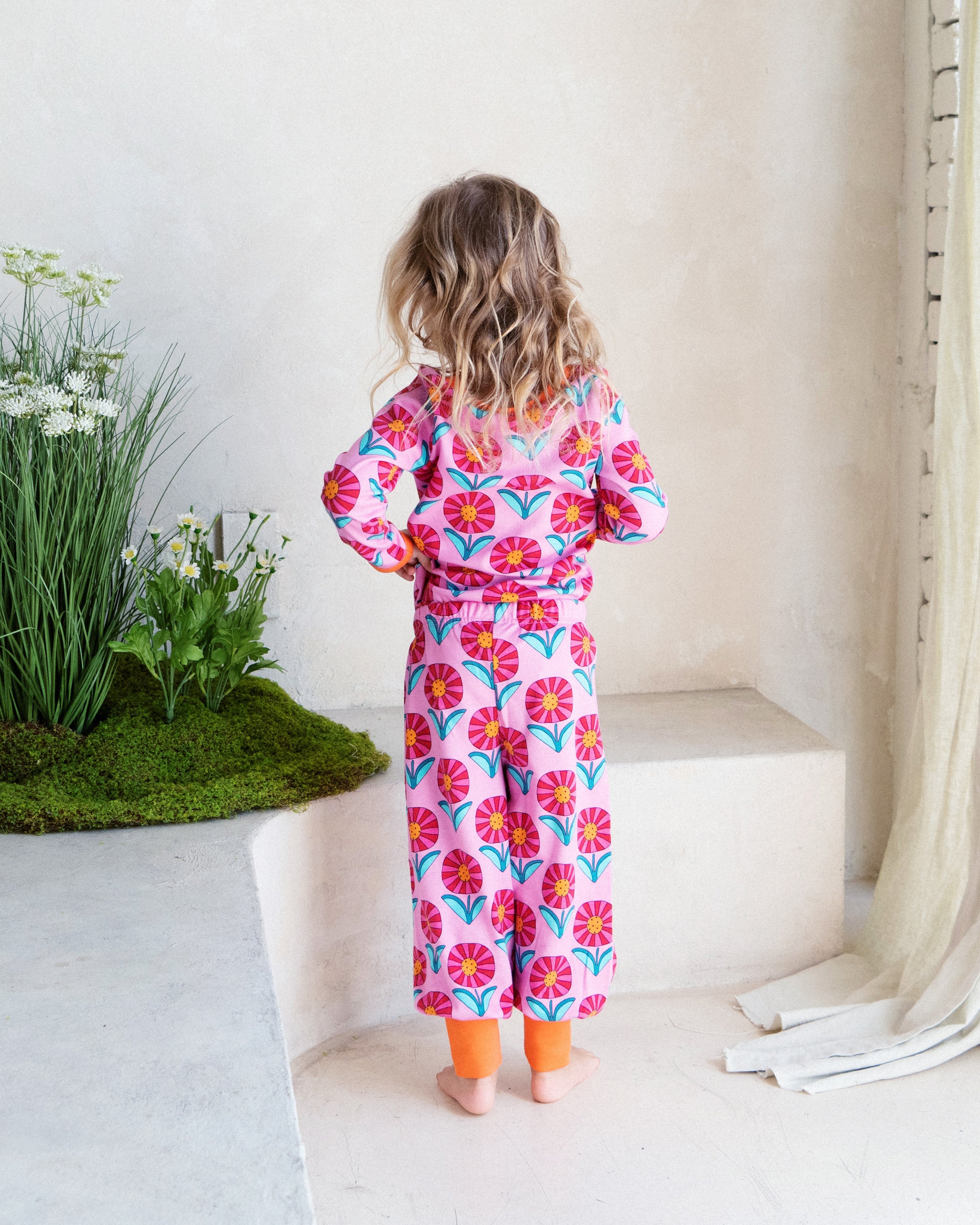 organic cotton - Avery Pants - Sunny Flower - Pants - Ameelo - baby kids clothing