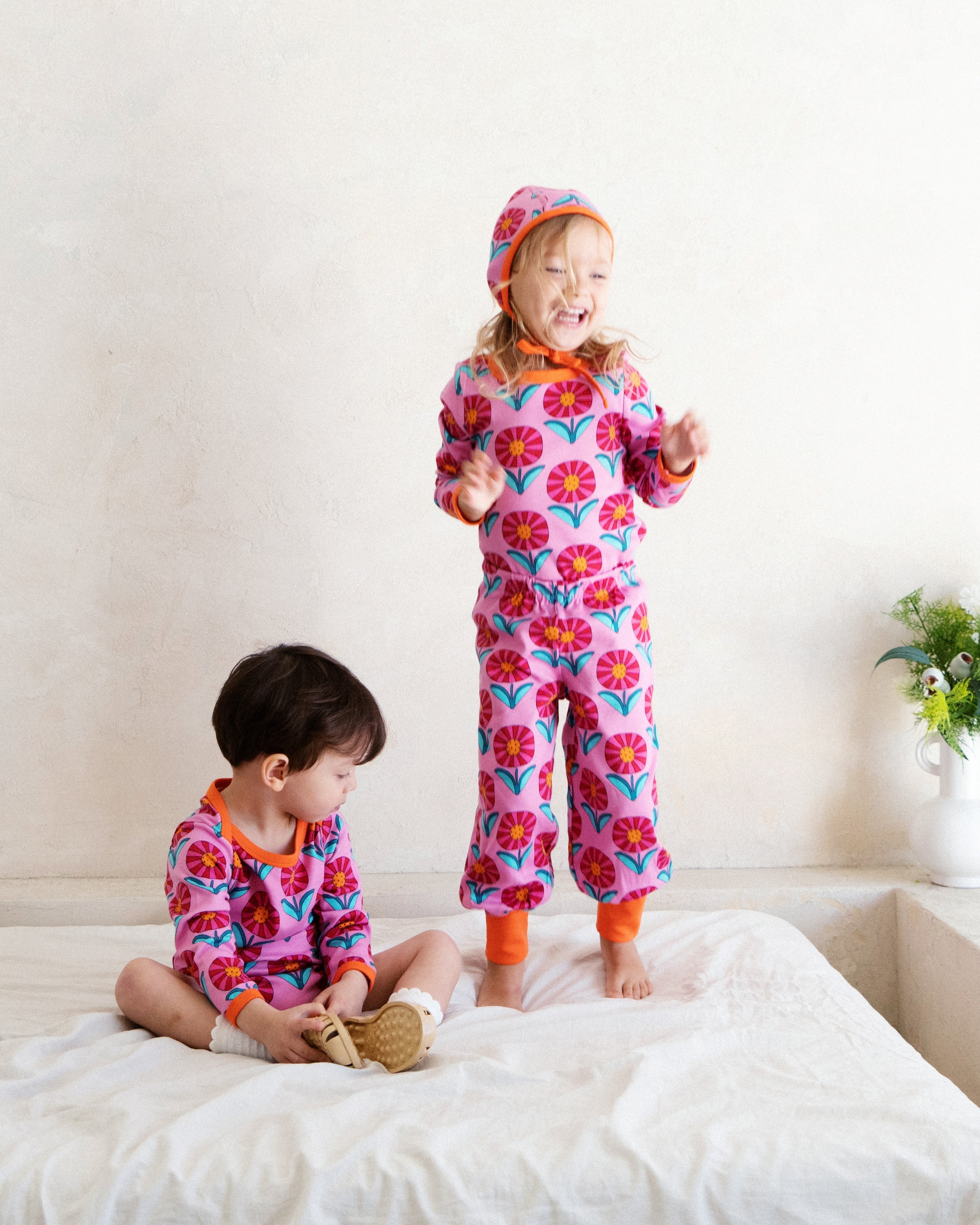 organic cotton - Avery Pants - Sunny Flower - Pants - Ameelo - baby kids clothing