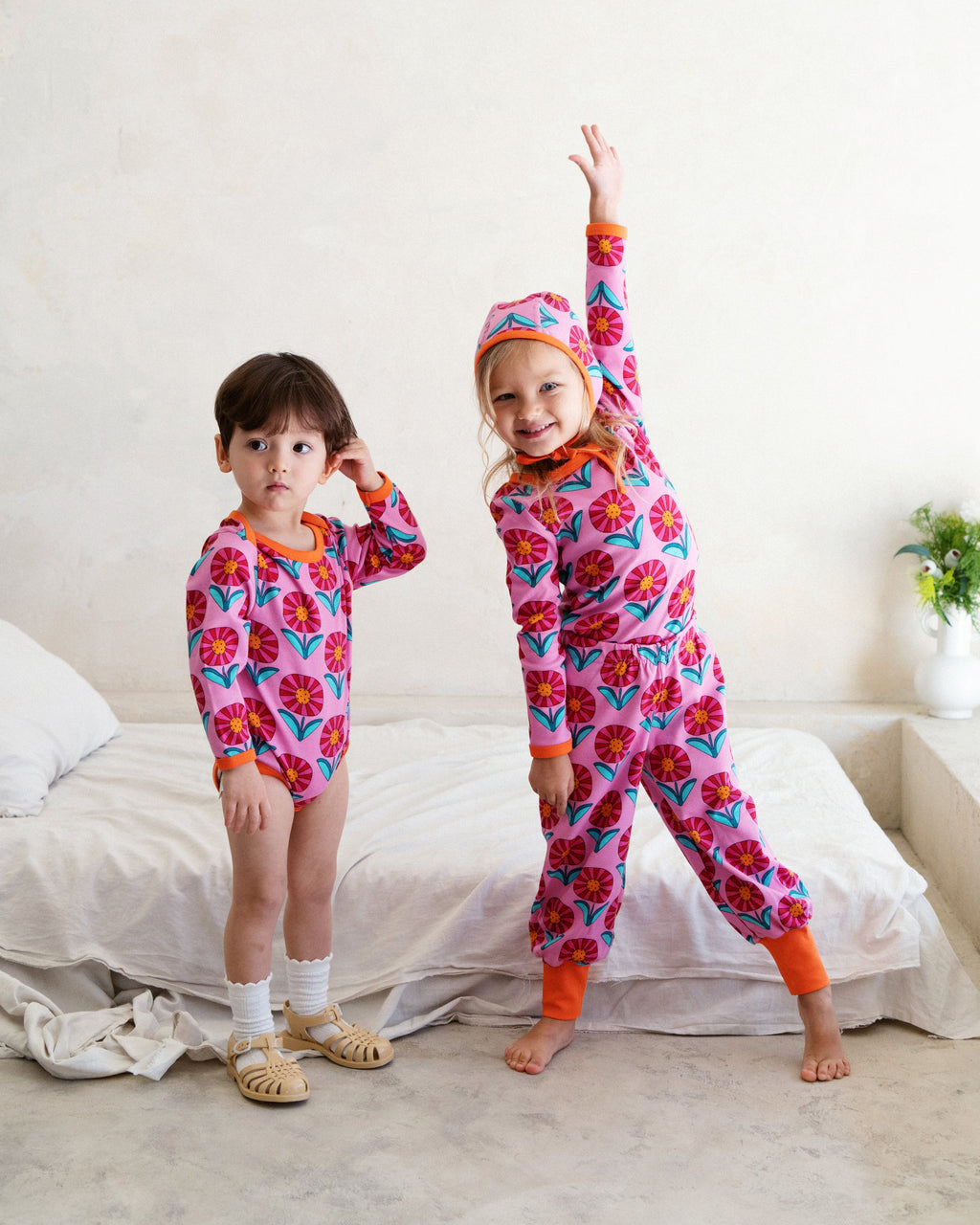 organic cotton - Avery Pants - Sunny Flower - Pants - Ameelo - baby kids clothing