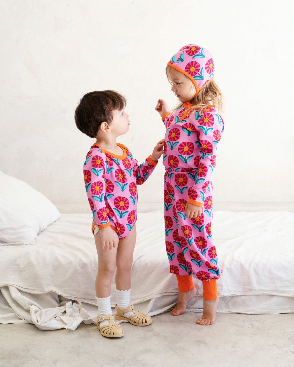 organic cotton - Avery Pants - Sunny Flower - Pants - Ameelo - baby kids clothing