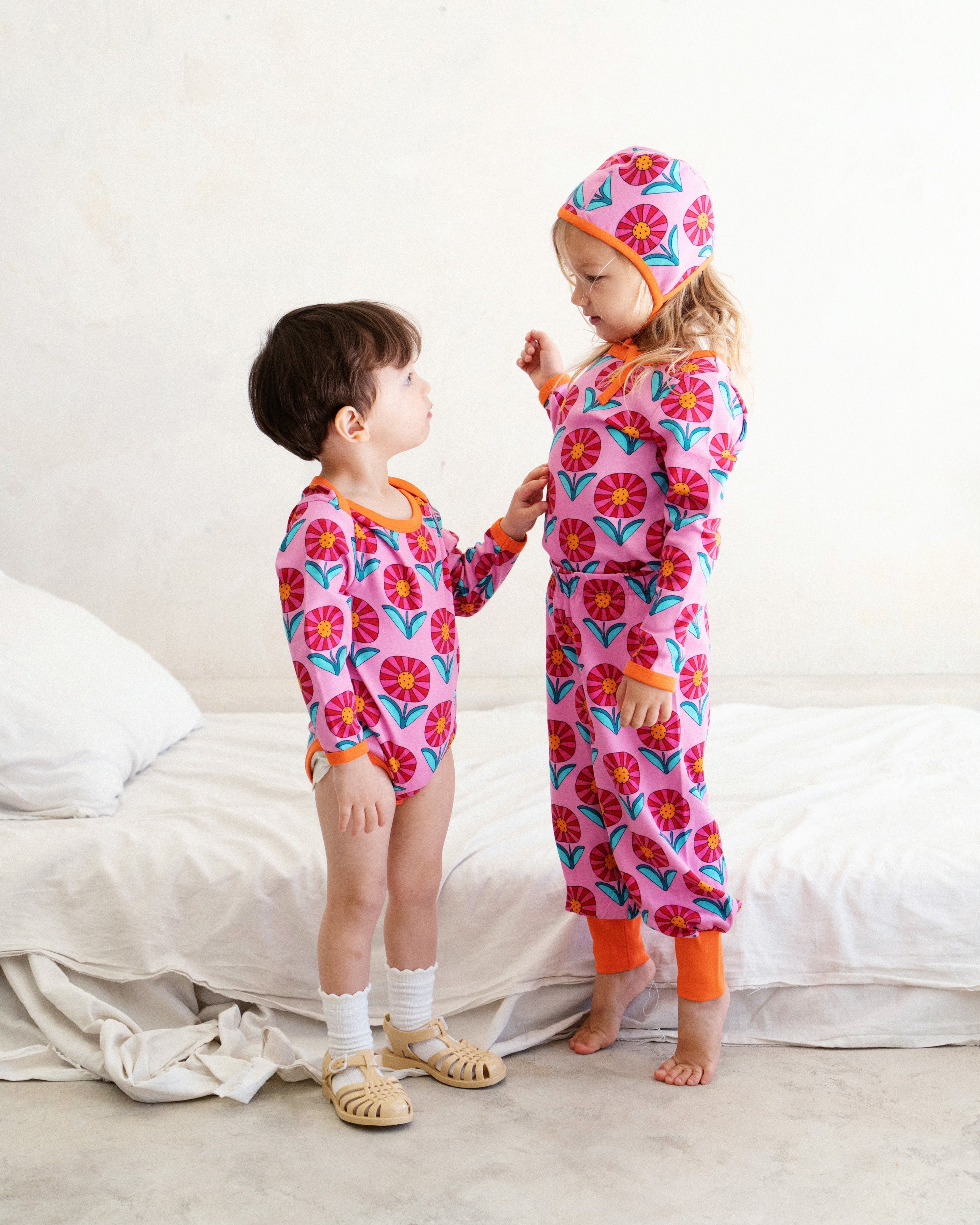 organic cotton - Avery Pants - Sunny Flower - Pants - Ameelo - baby kids clothing