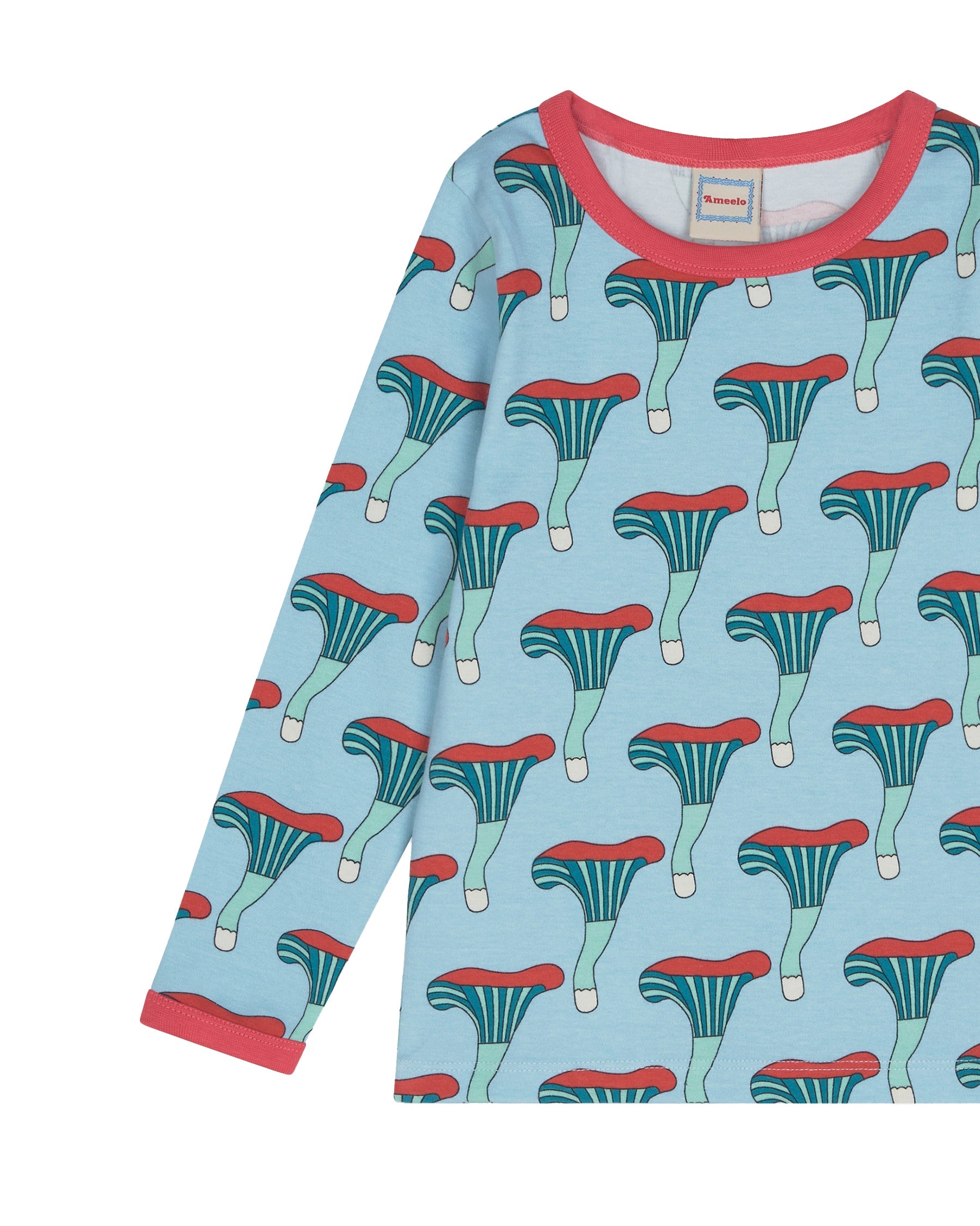 organic cotton - Avery T-Shirt - Mushroom - T-Shirt - Ameelo - baby kids clothing