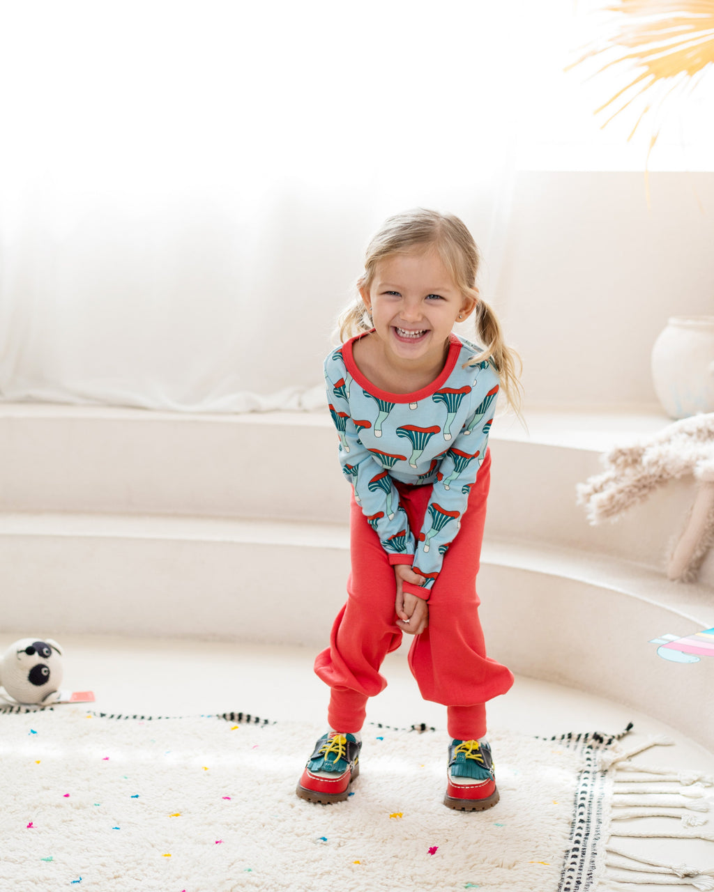 organic cotton - Avery T-Shirt - Mushroom - T-Shirt - Ameelo - baby kids clothing