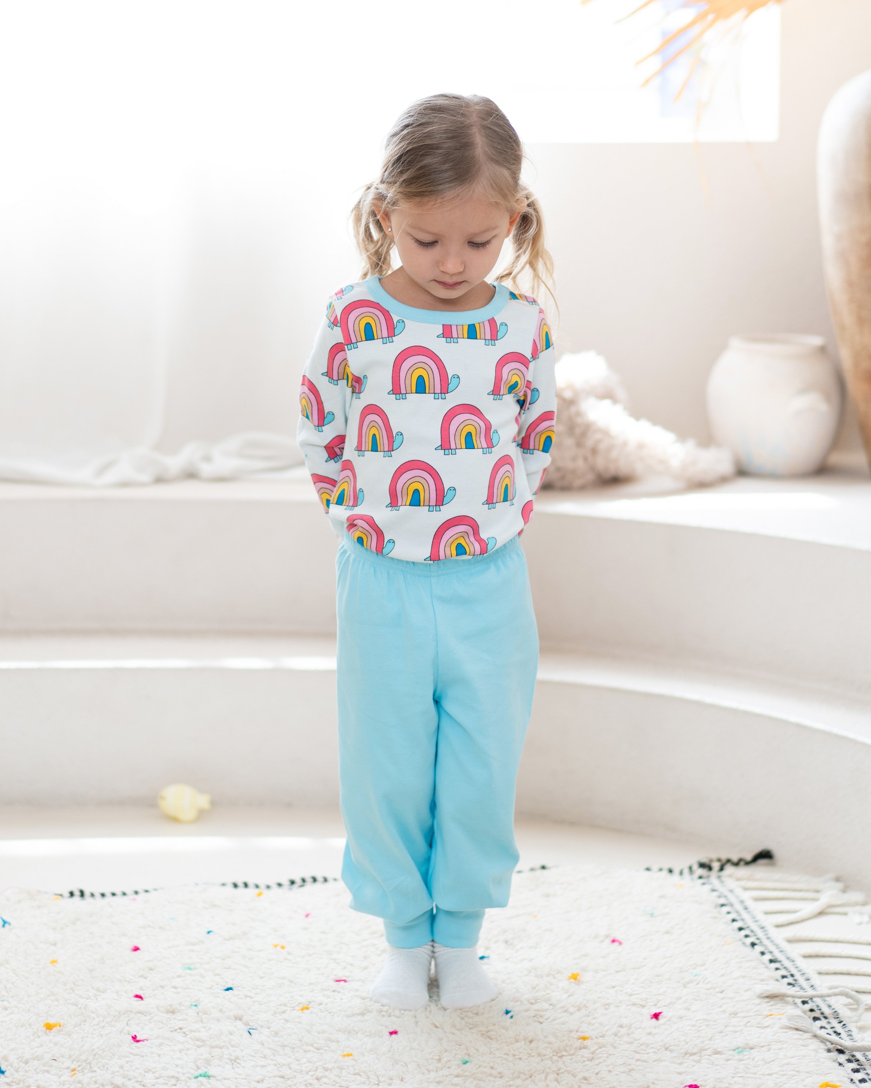 organic cotton - Avery T-Shirt - Rainbow Turtle - T-Shirt - Ameelo - baby kids clothing