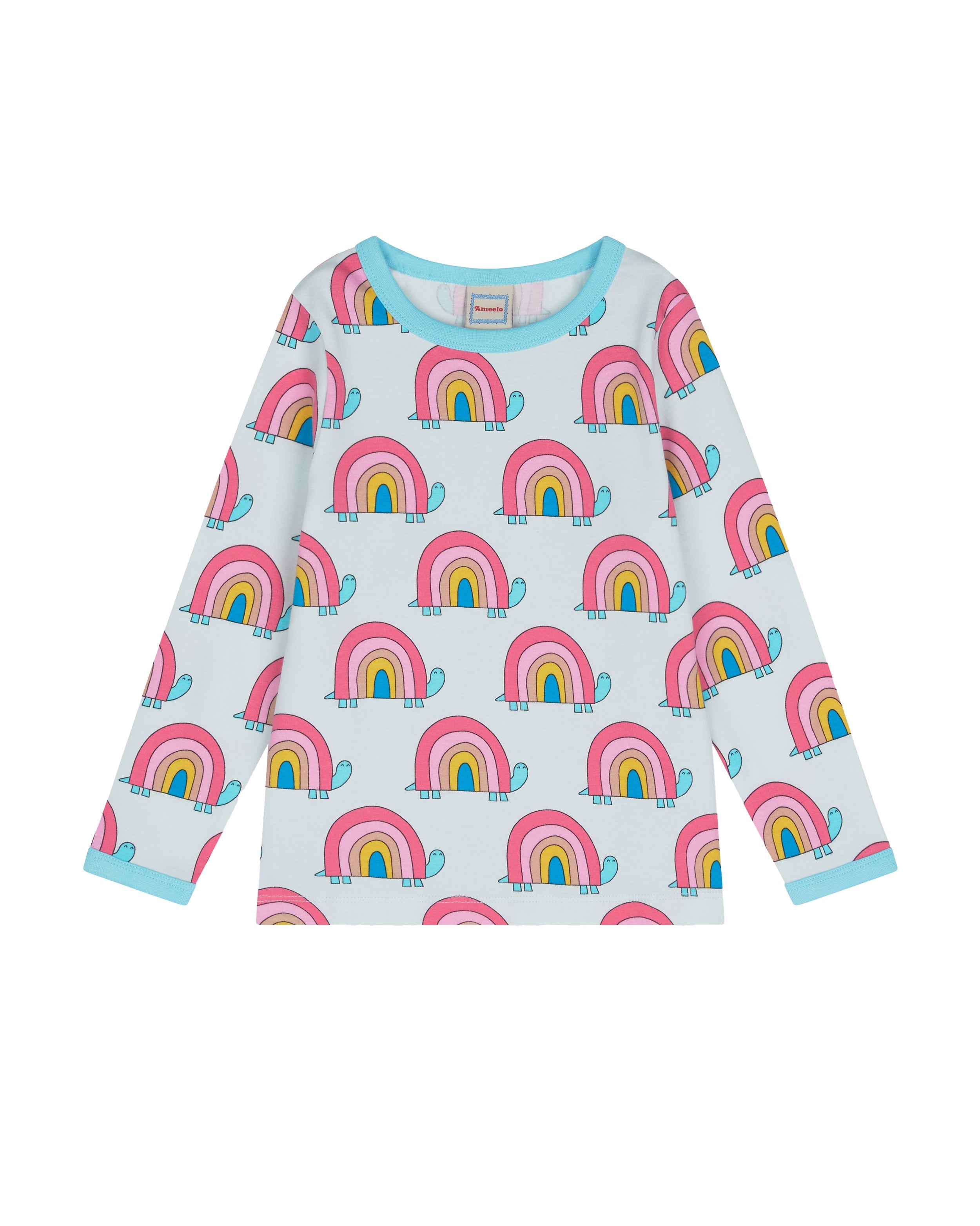 organic cotton - Avery T-Shirt - Rainbow Turtle - T-Shirt - Ameelo - baby kids clothing