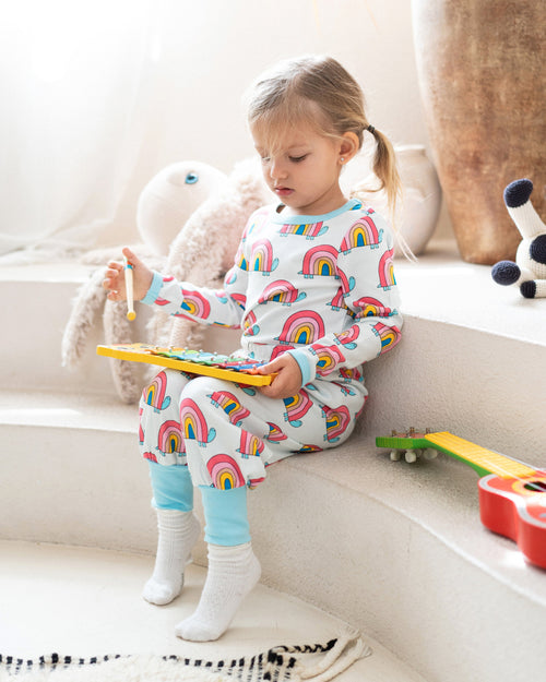 organic cotton - Avery T-Shirt - Rainbow Turtle - T-Shirt - Ameelo - baby kids clothing