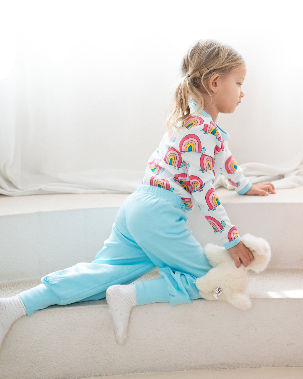 organic cotton - Avery T-Shirt - Rainbow Turtle - T-Shirt - Ameelo - baby kids clothing