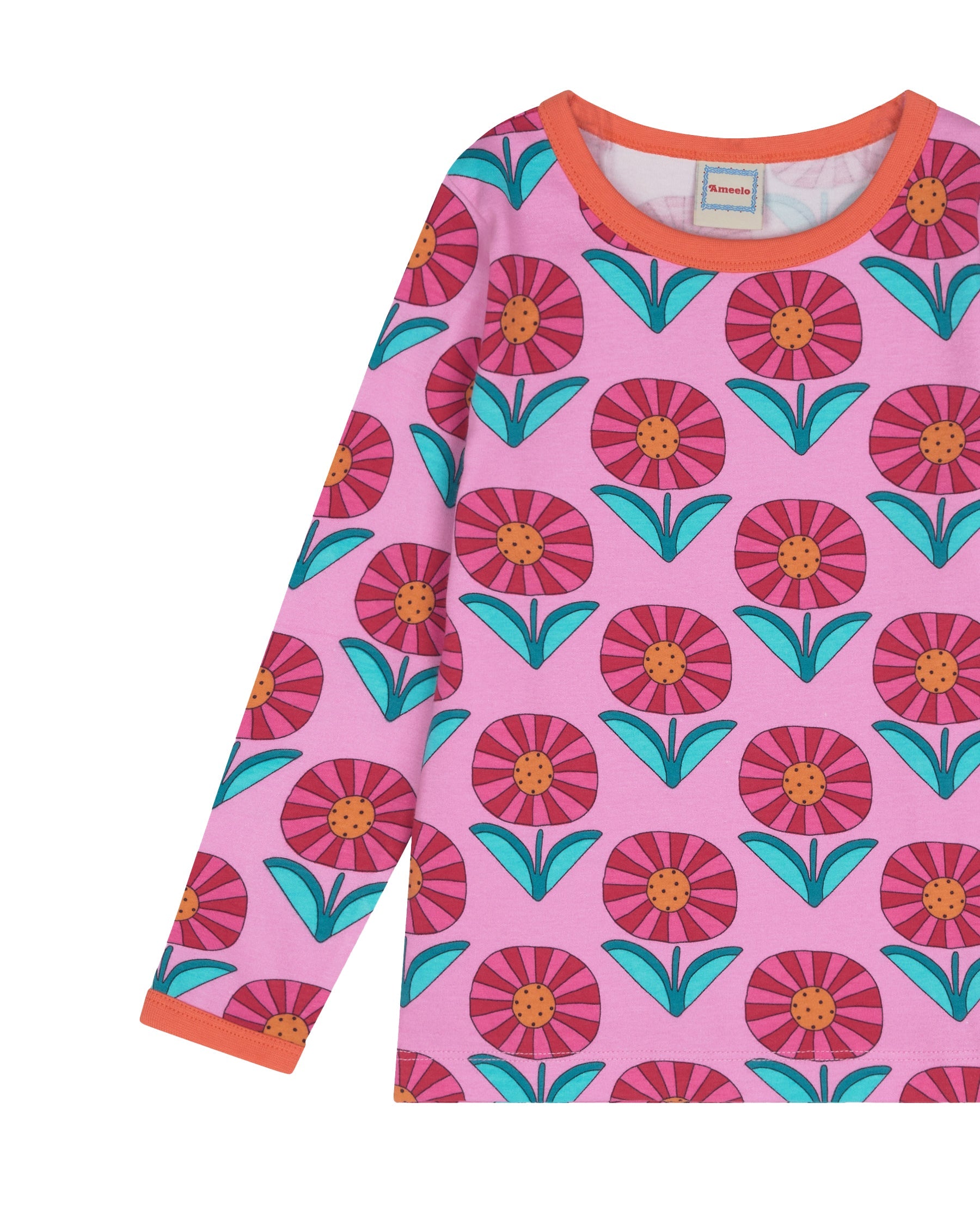 organic cotton - Avery T-Shirt - Sunny Flower - T-Shirt - Ameelo - baby kids clothing