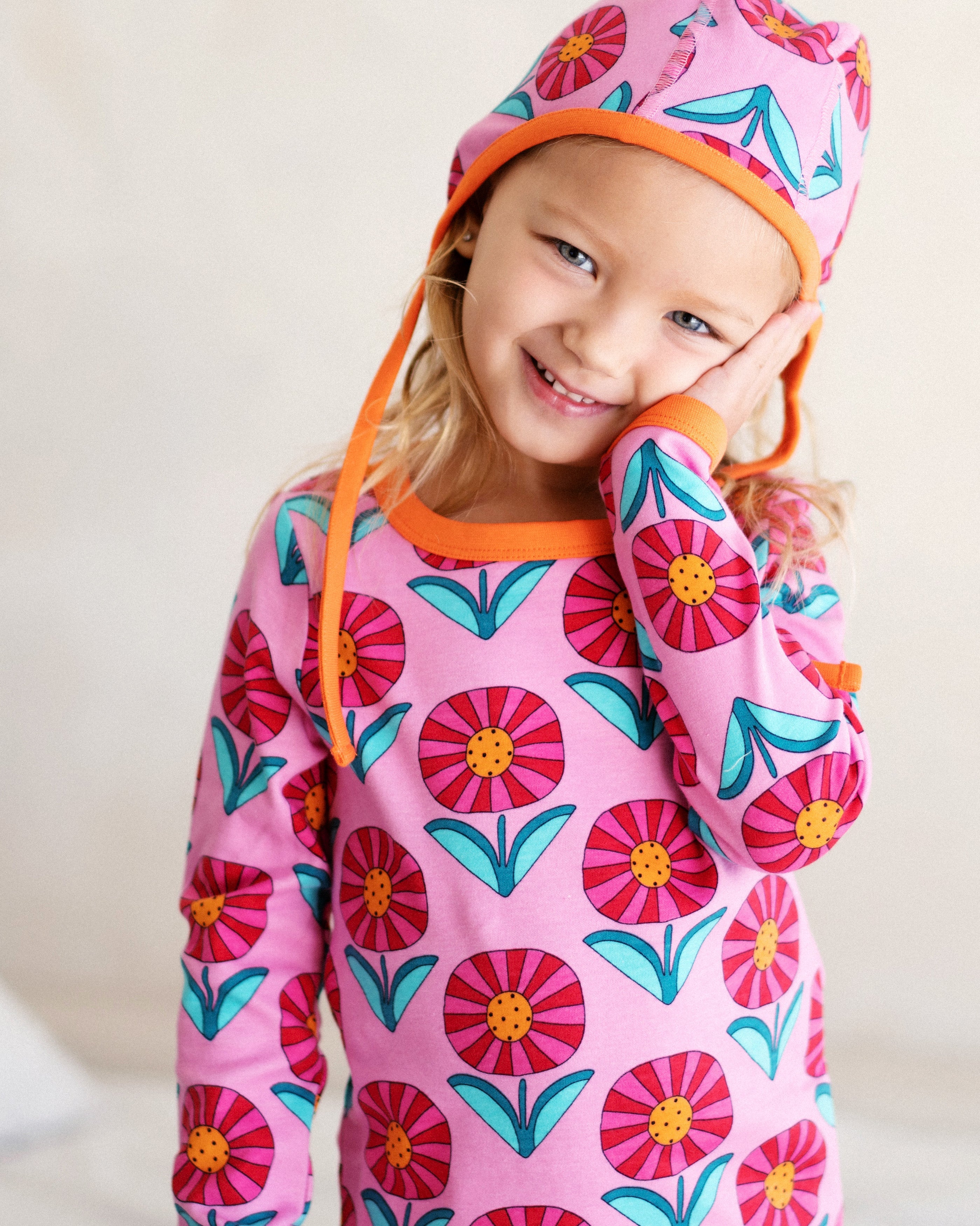 organic cotton - Avery T-Shirt - Sunny Flower - T-Shirt - Ameelo - baby kids clothing