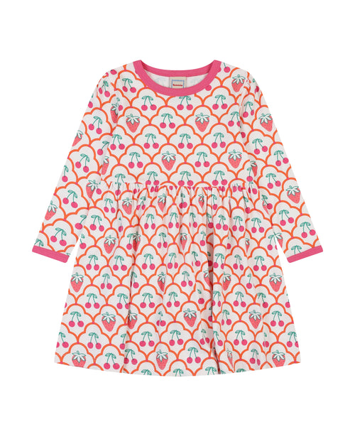 organic cotton - Ayla Dress - Cherry Berry - Dress - Ameelo - baby kids clothing