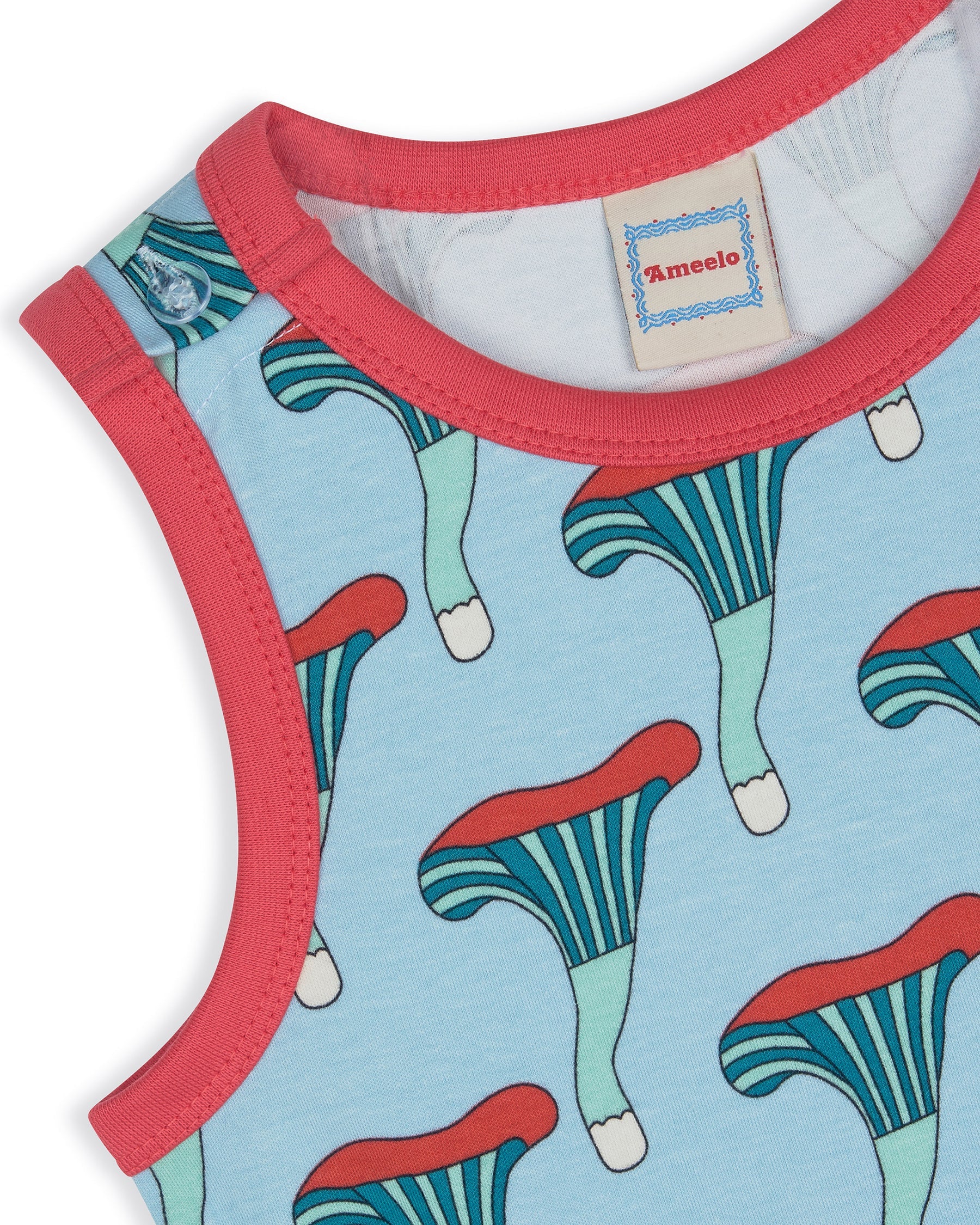 organic cotton - Billie Dungarees - Mushroom - Dungarees - Ameelo - baby kids clothing