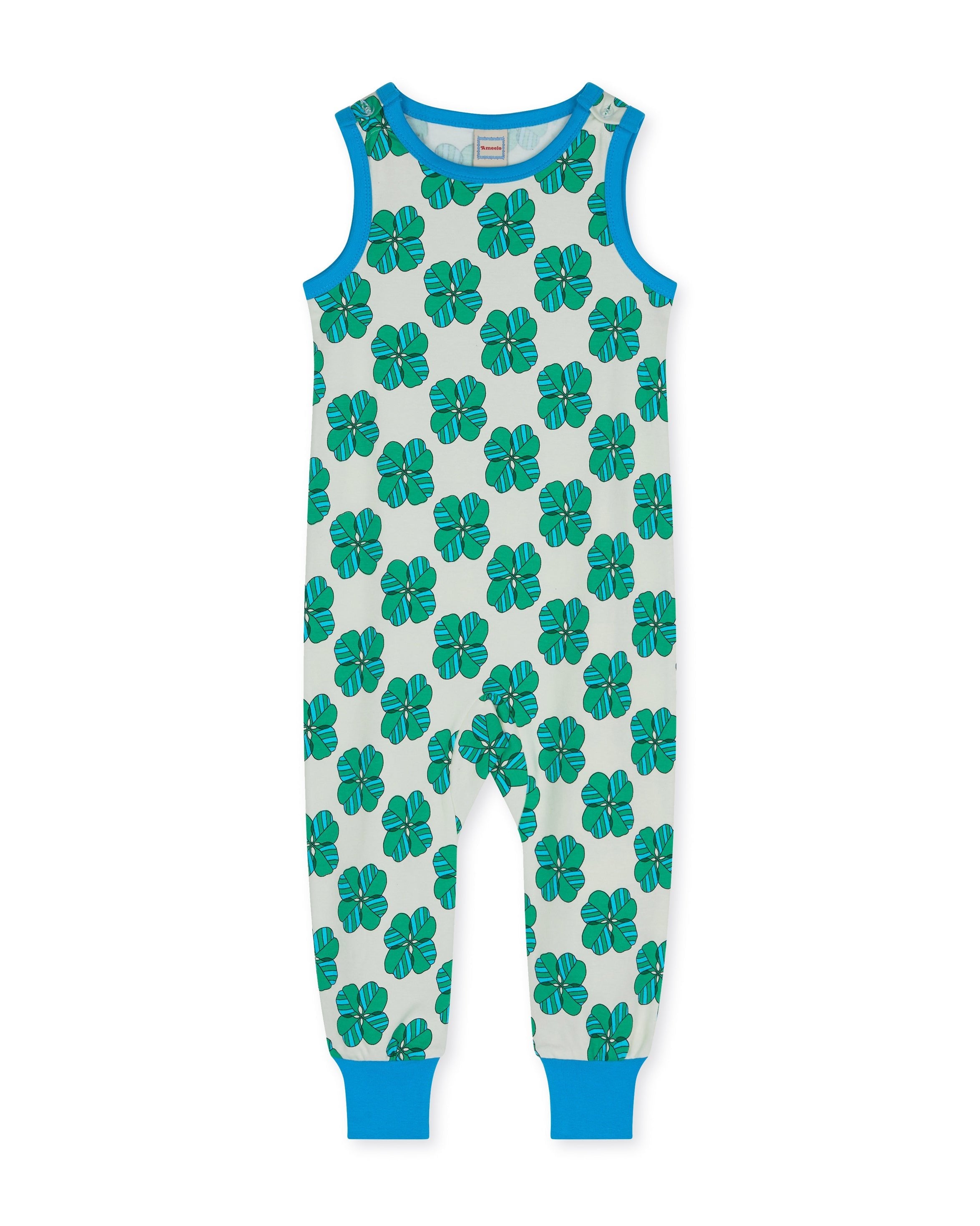 organic cotton - Billie Dungarees - Spring Clover - Dungarees - Ameelo - baby kids clothing