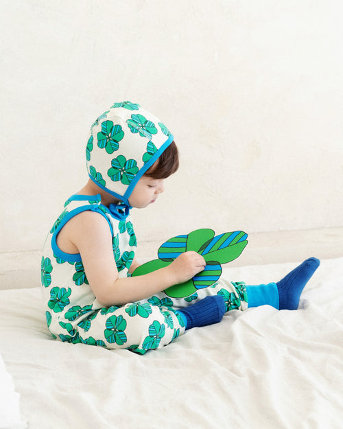 organic cotton - Billie Dungarees - Spring Clover - Dungarees - Ameelo - baby kids clothing