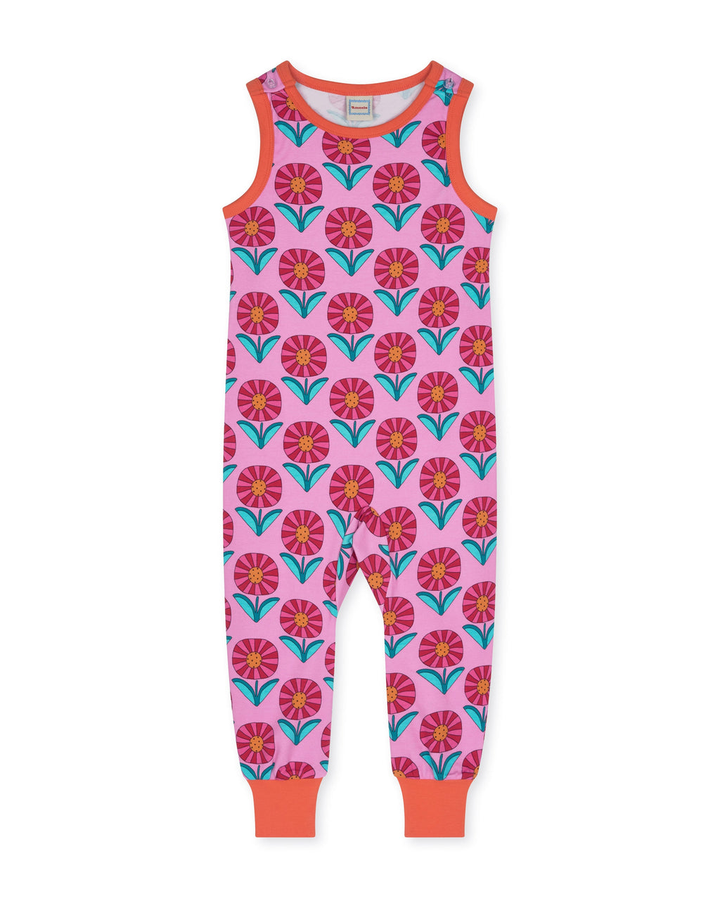 organic cotton - Billie Dungarees - Sunny Flower - Dungarees - Ameelo - baby kids clothing