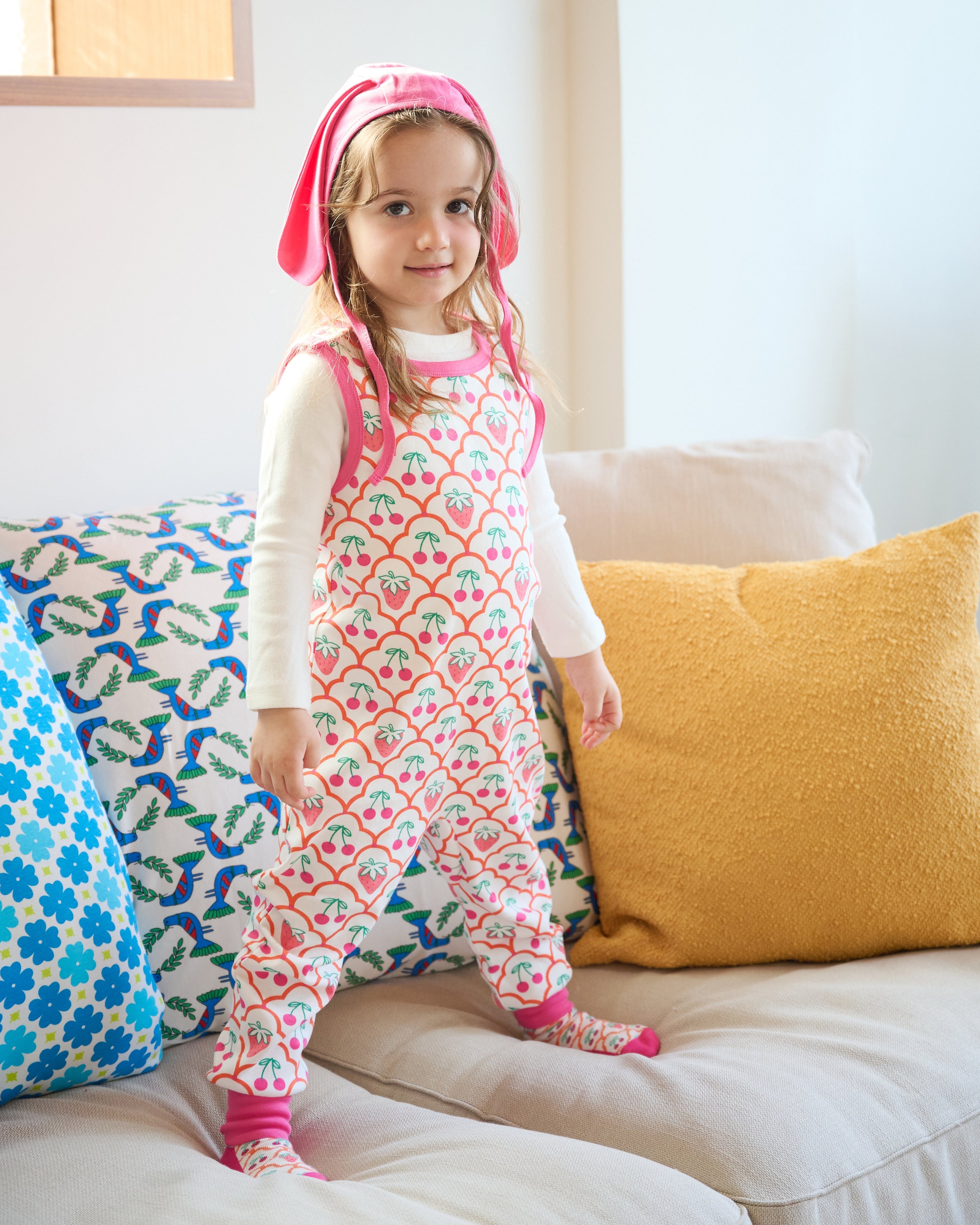 organic cotton - Bobby Bunny Bonnet - Pink - Bonnet - Ameelo - baby kids clothing