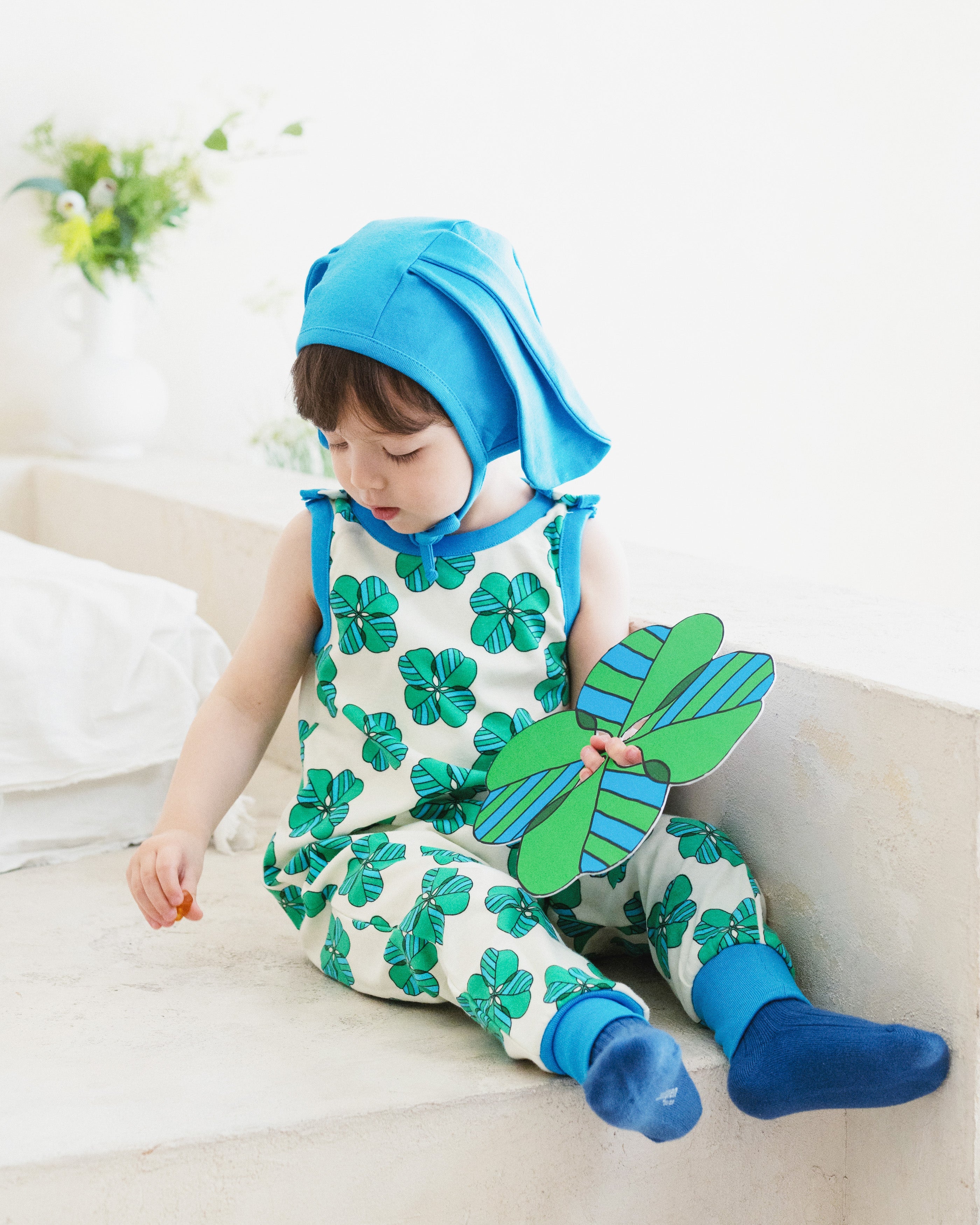 organic cotton - Bunny Bonnet - Blue - Bonnet - Ameelo - baby kids clothing