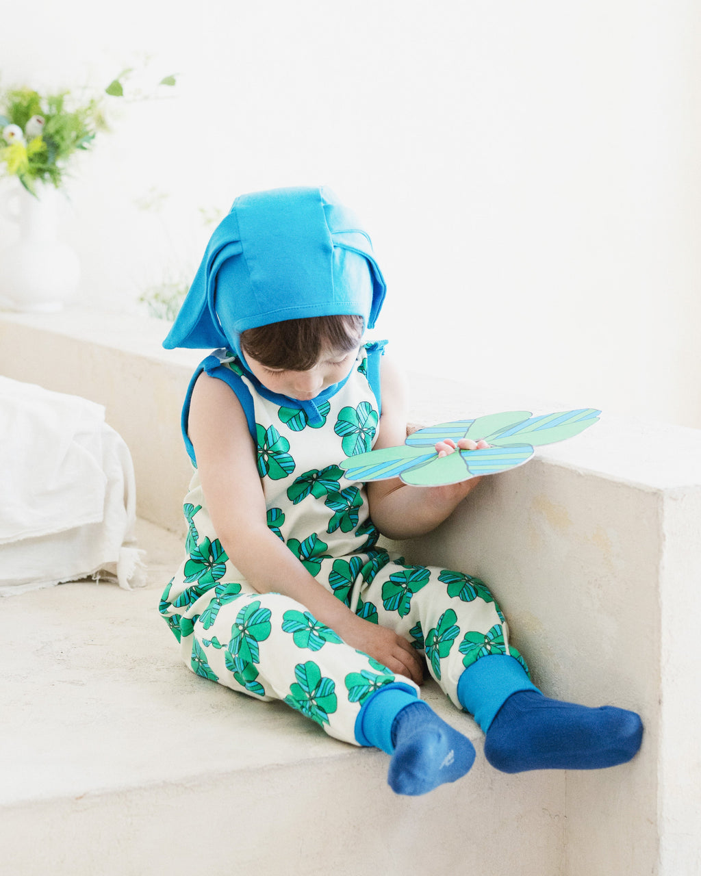 organic cotton - Bunny Bonnet - Blue - Bonnet - Ameelo - baby kids clothing