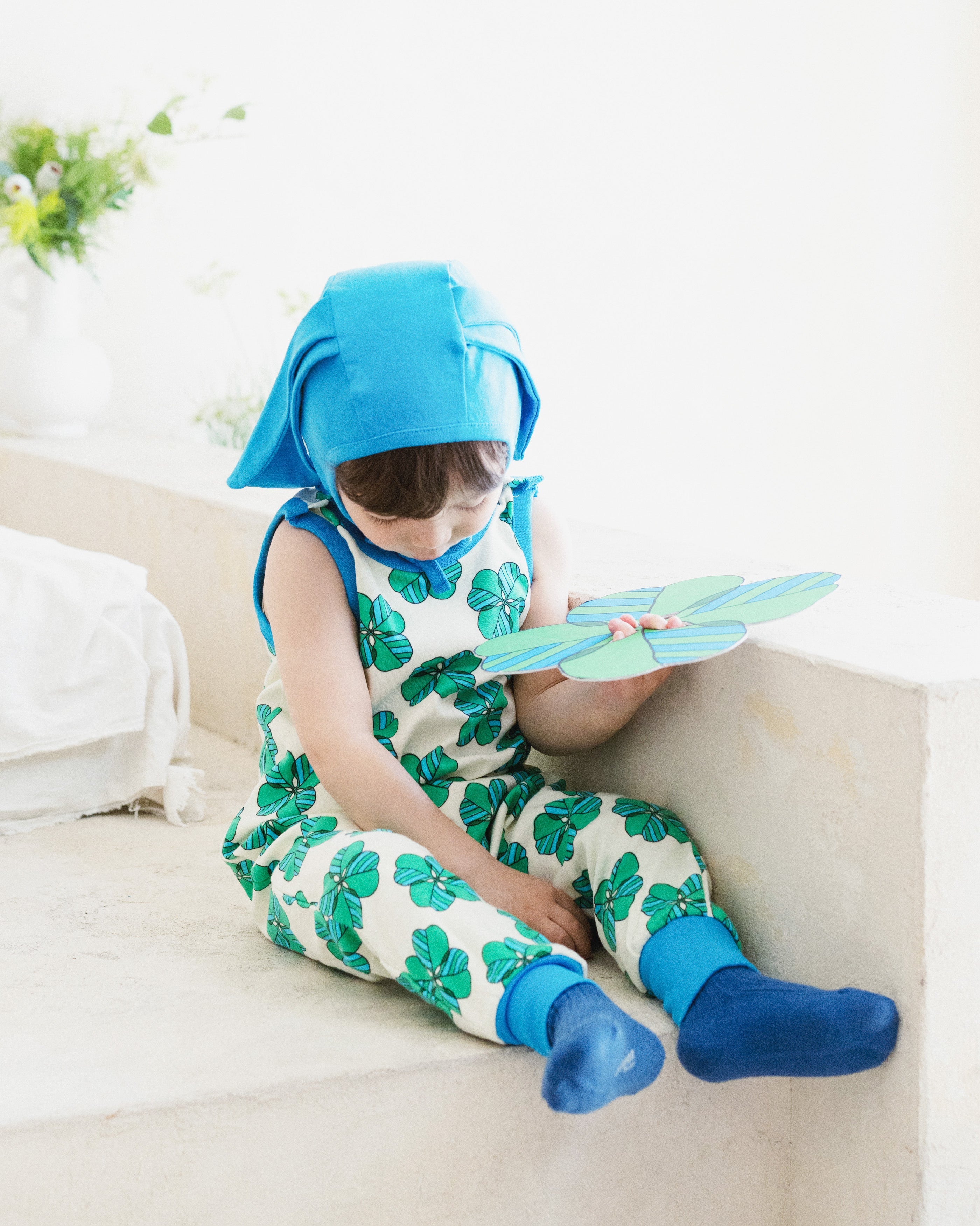 organic cotton - Bunny Bonnet - Blue - Bonnet - Ameelo - baby kids clothing