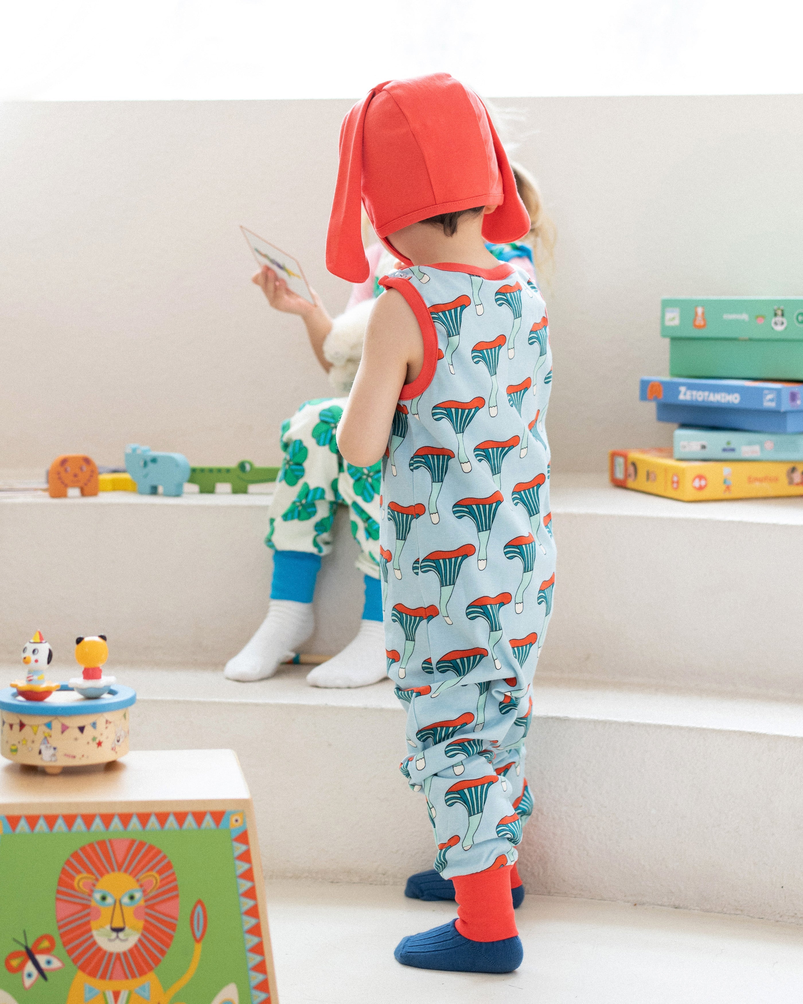 organic cotton - Bunny Bonnet - Red - Bonnet - Ameelo - baby kids clothing