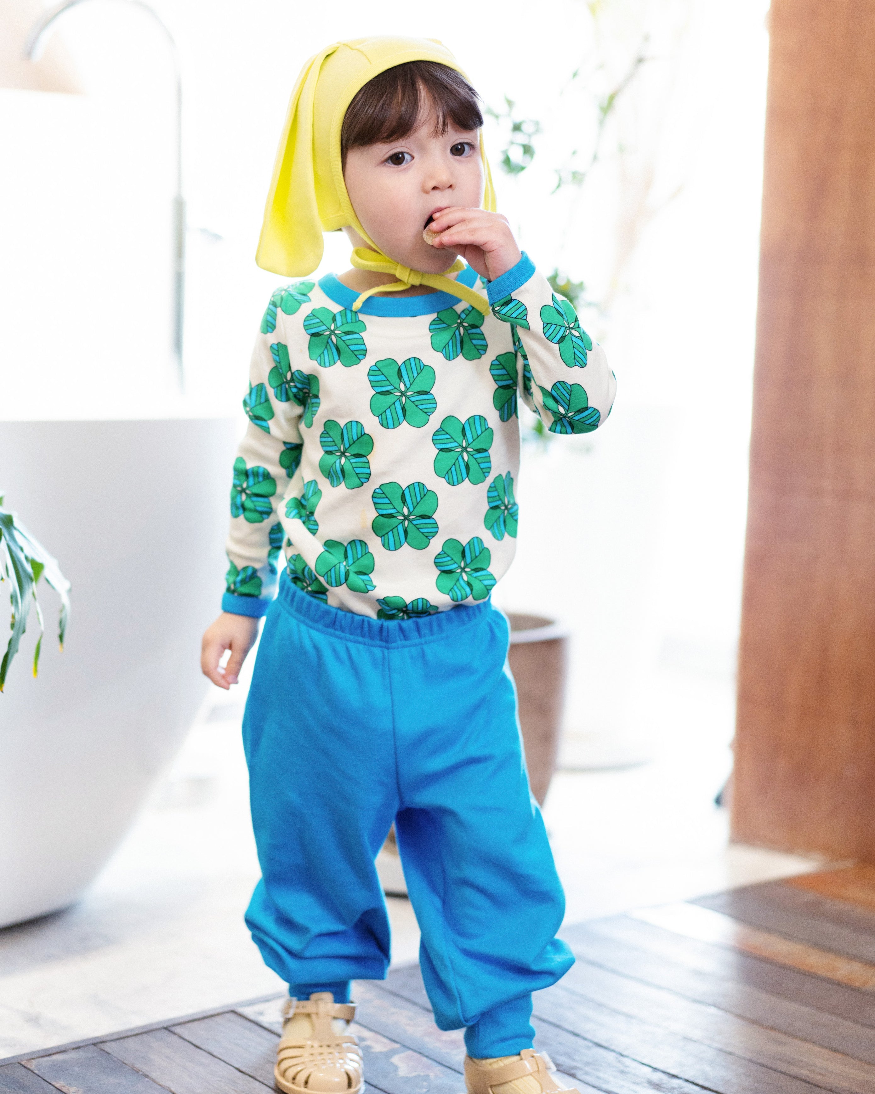 organic cotton - Bunny Bonnet - Yellow - Bonnet - Ameelo - baby kids clothing