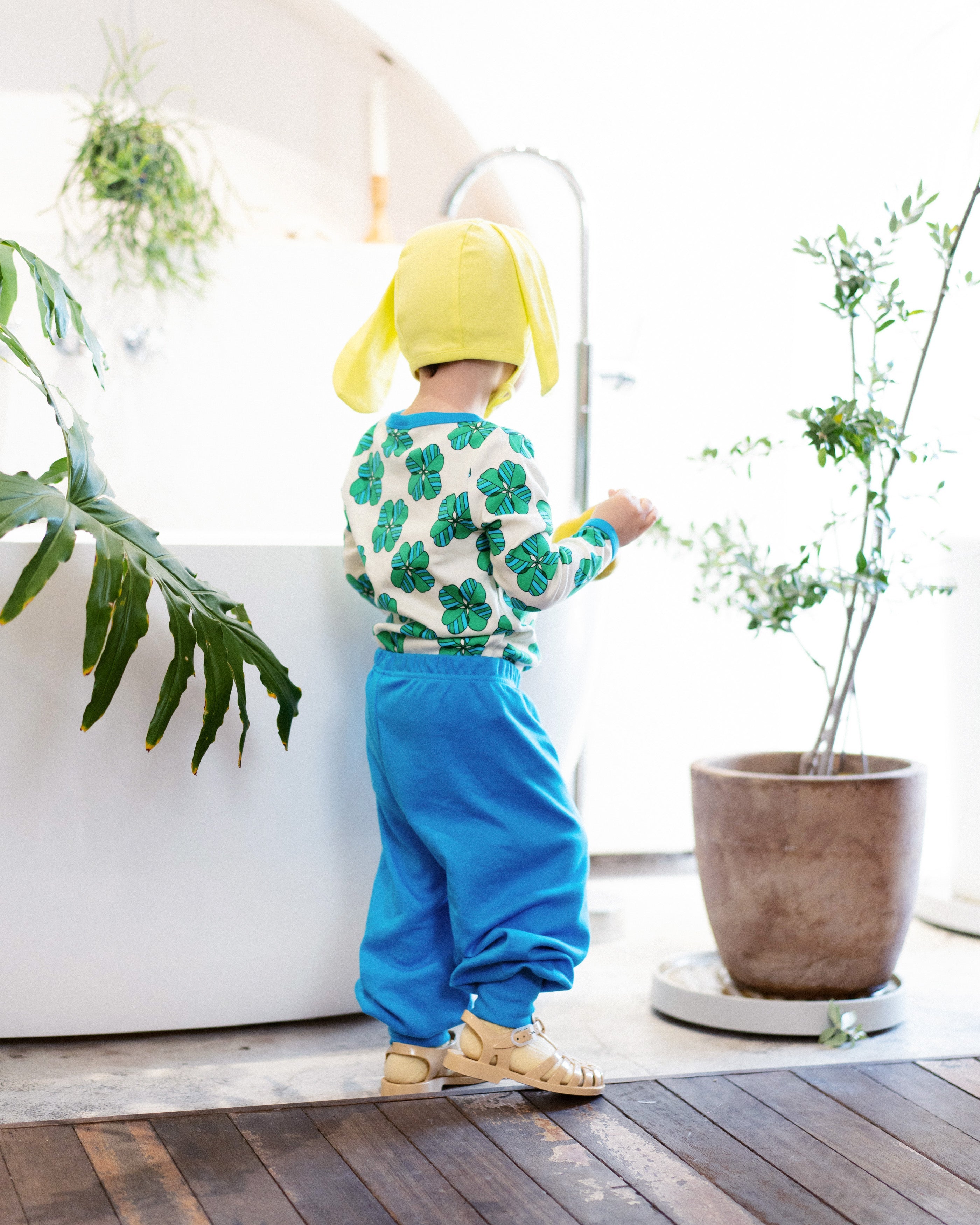 organic cotton - Bunny Bonnet - Yellow - Bonnet - Ameelo - baby kids clothing