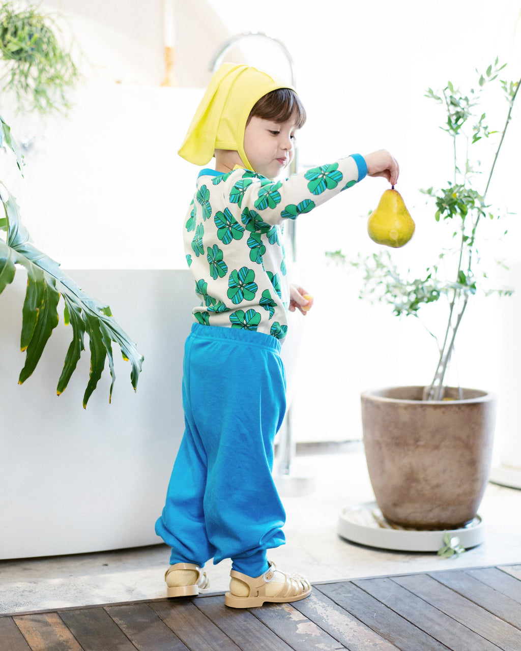 organic cotton - Bunny Bonnet - Yellow - Bonnet - Ameelo - baby kids clothing