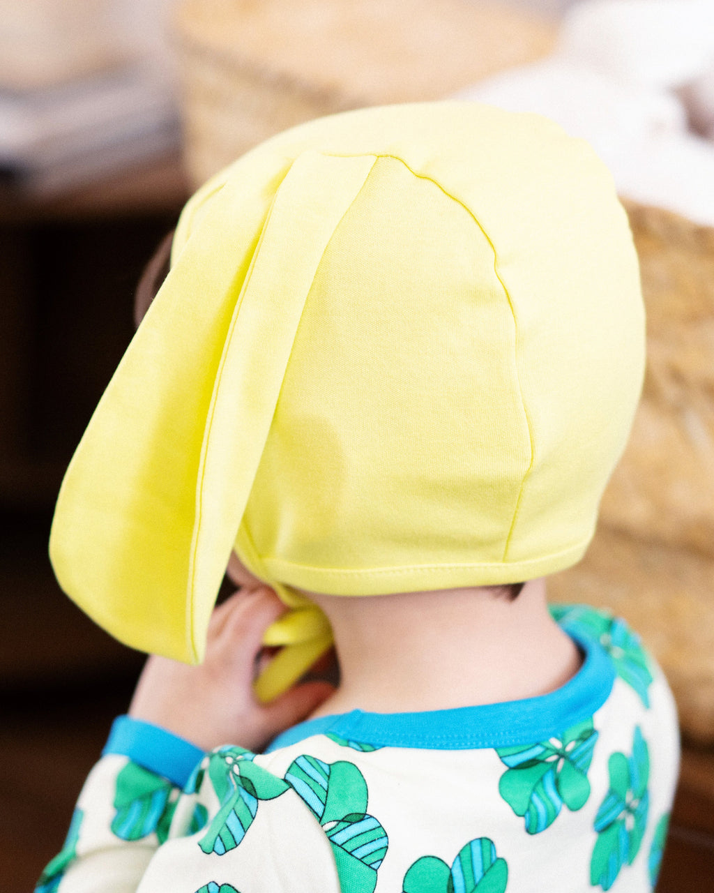 organic cotton - Bunny Bonnet - Yellow - Bonnet - Ameelo - baby kids clothing