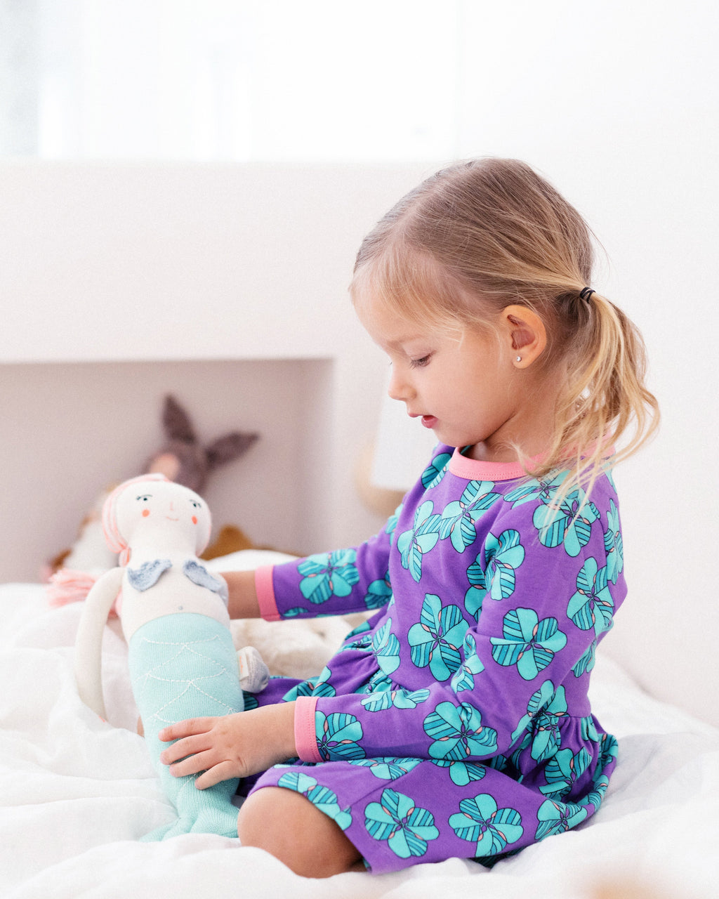 organic cotton - Emma Dress - Chilling Clover - Dress - Ameelo - baby kids clothing