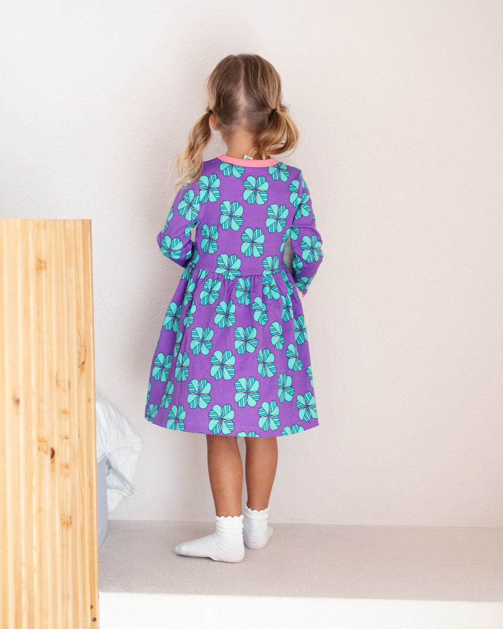 organic cotton - Emma Dress - Chilling Clover - Dress - Ameelo - baby kids clothing