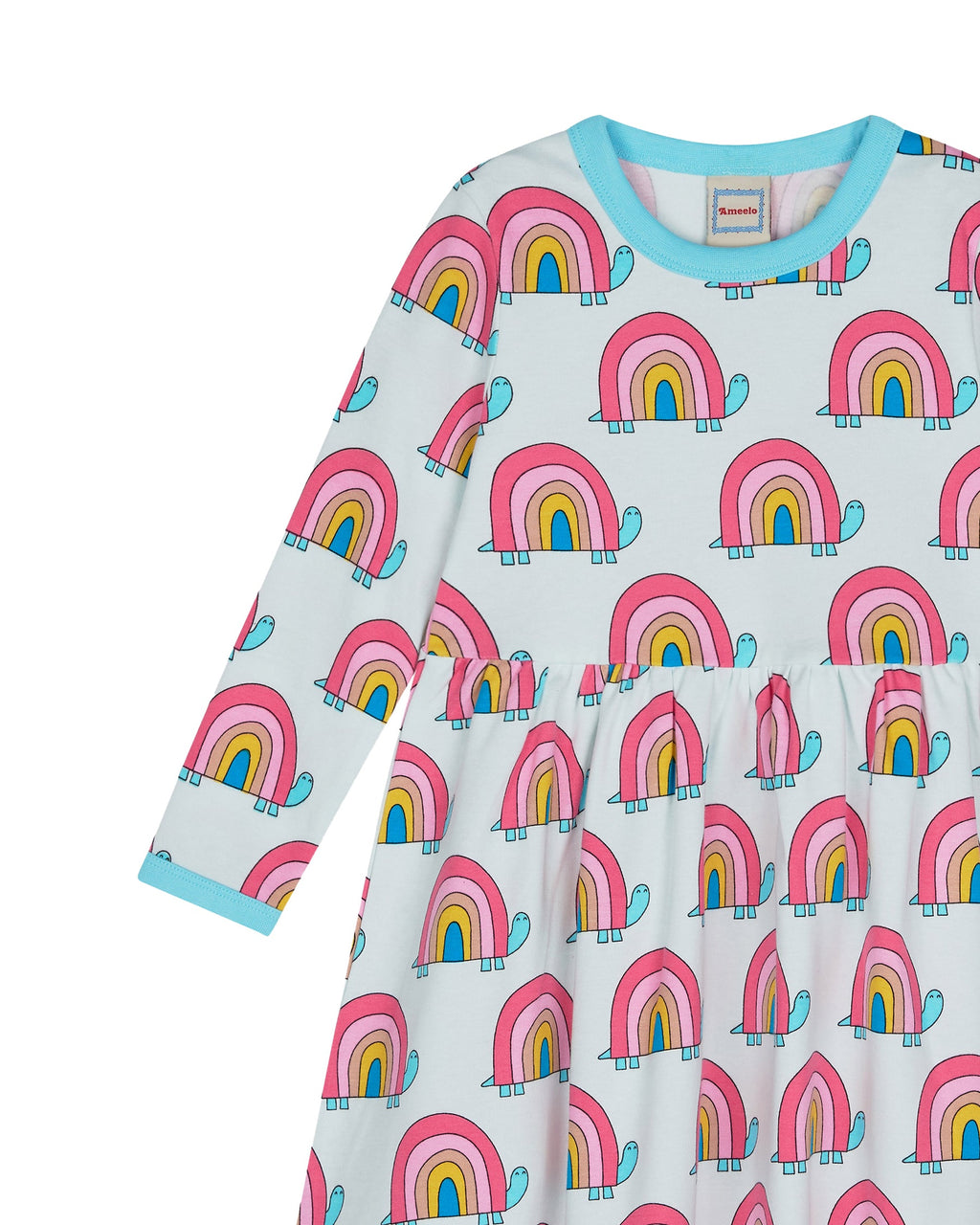 organic cotton - Emma Dress - Rainbow Turtle - Dress - Ameelo - baby kids clothing